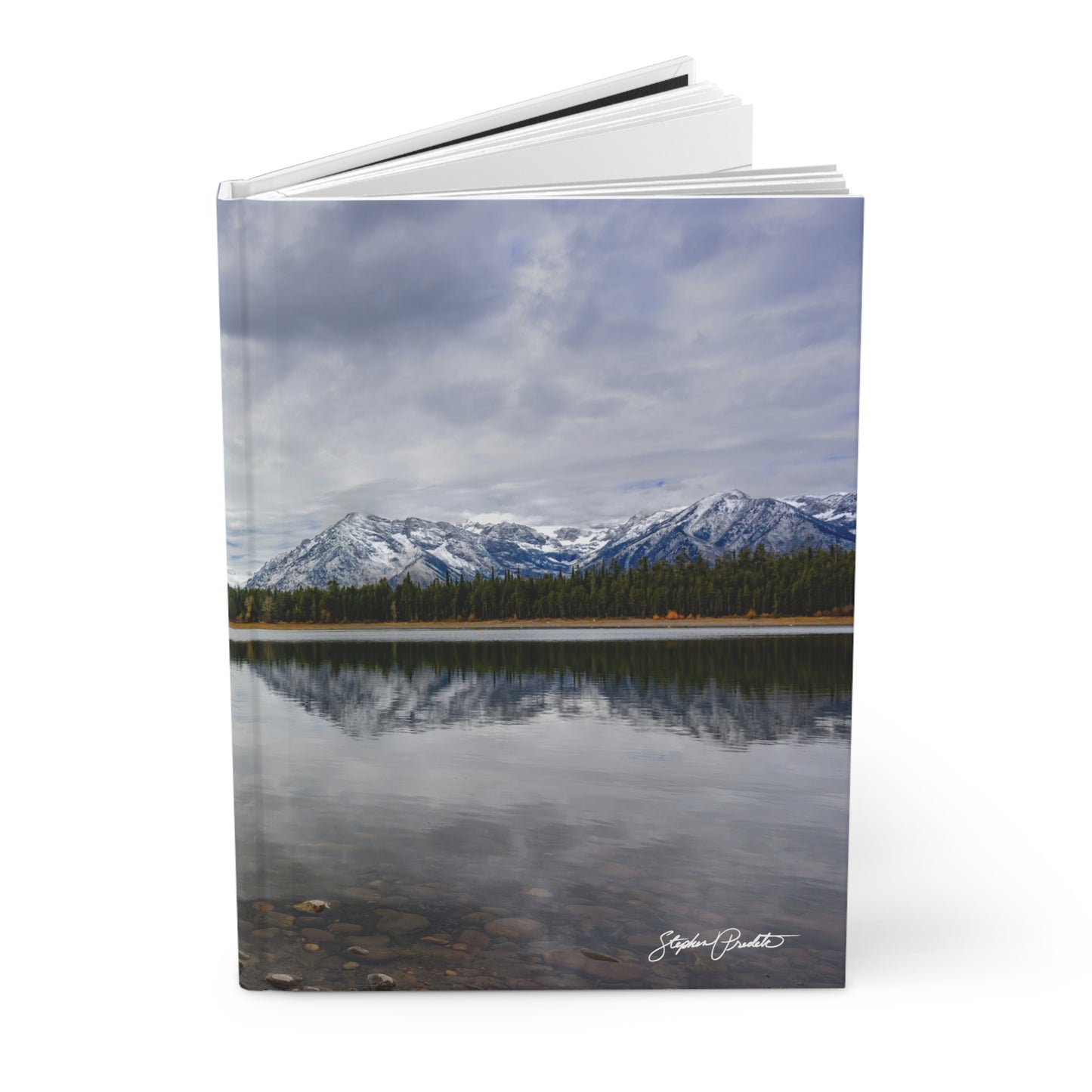 Hardcover Journal (Matte Finish) – Grand Teton Mountain Reflections