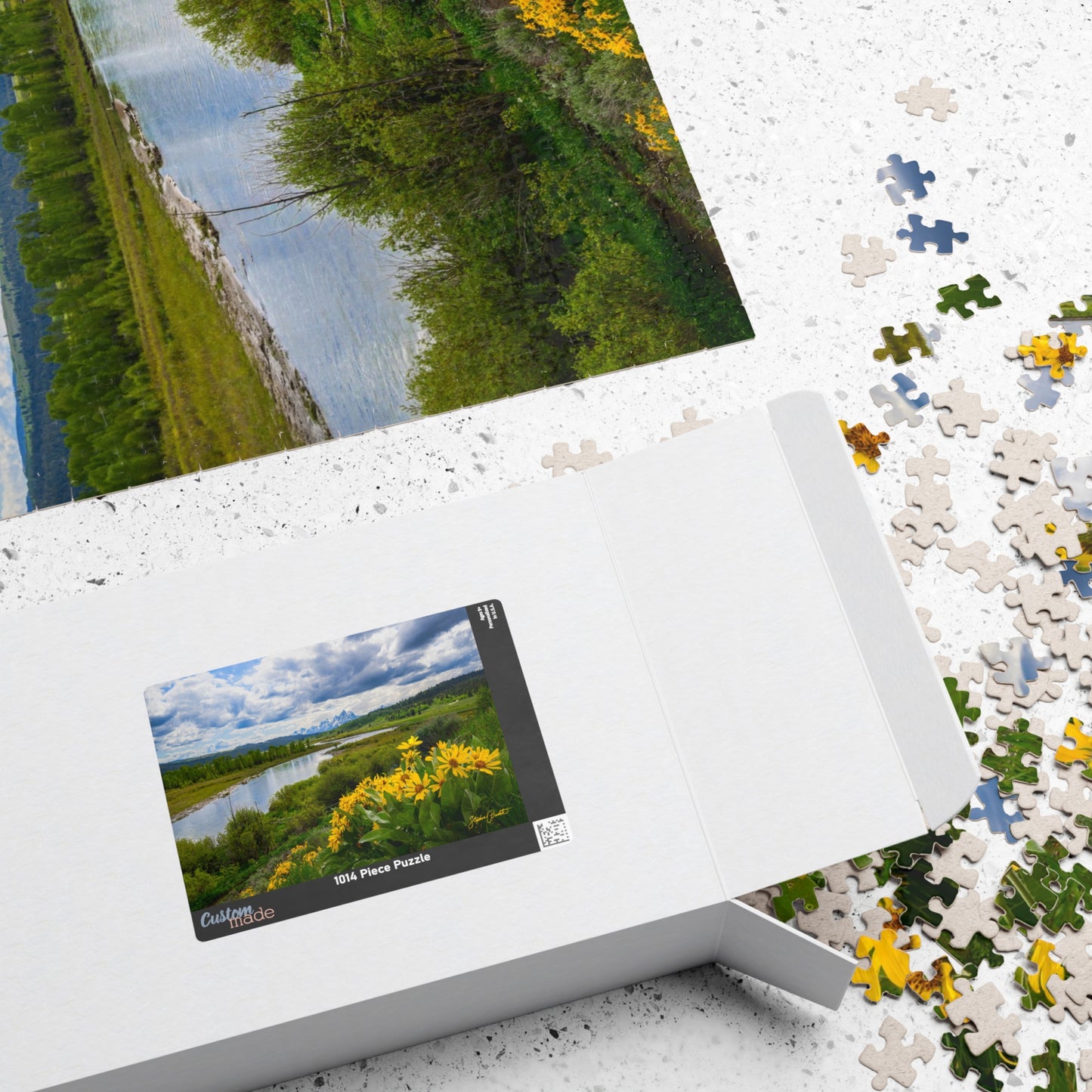 Scenic River Meadow Jigsaw Puzzle — Wildflower Landscape 110–1014 Pieces