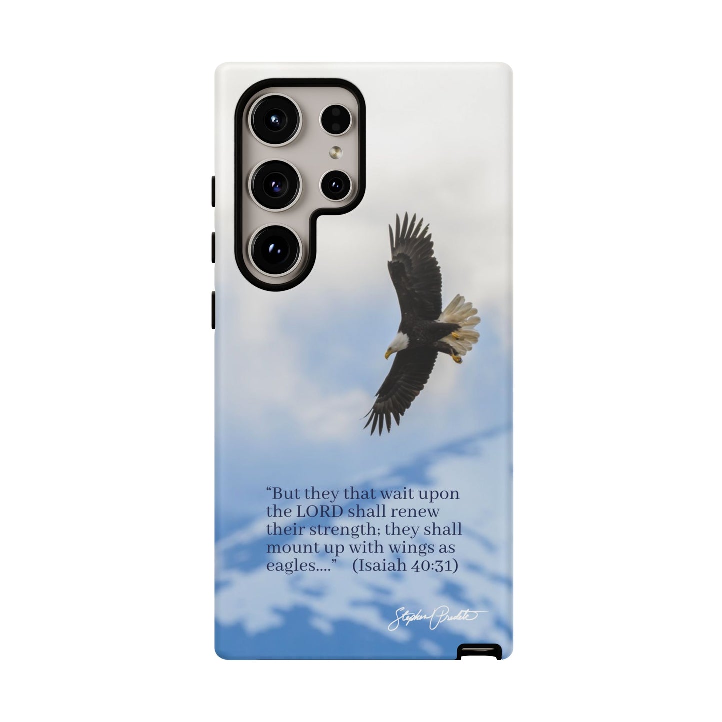 Phone Tough Case - Eagle Soaring in Alaska with Isaiah 40:31
