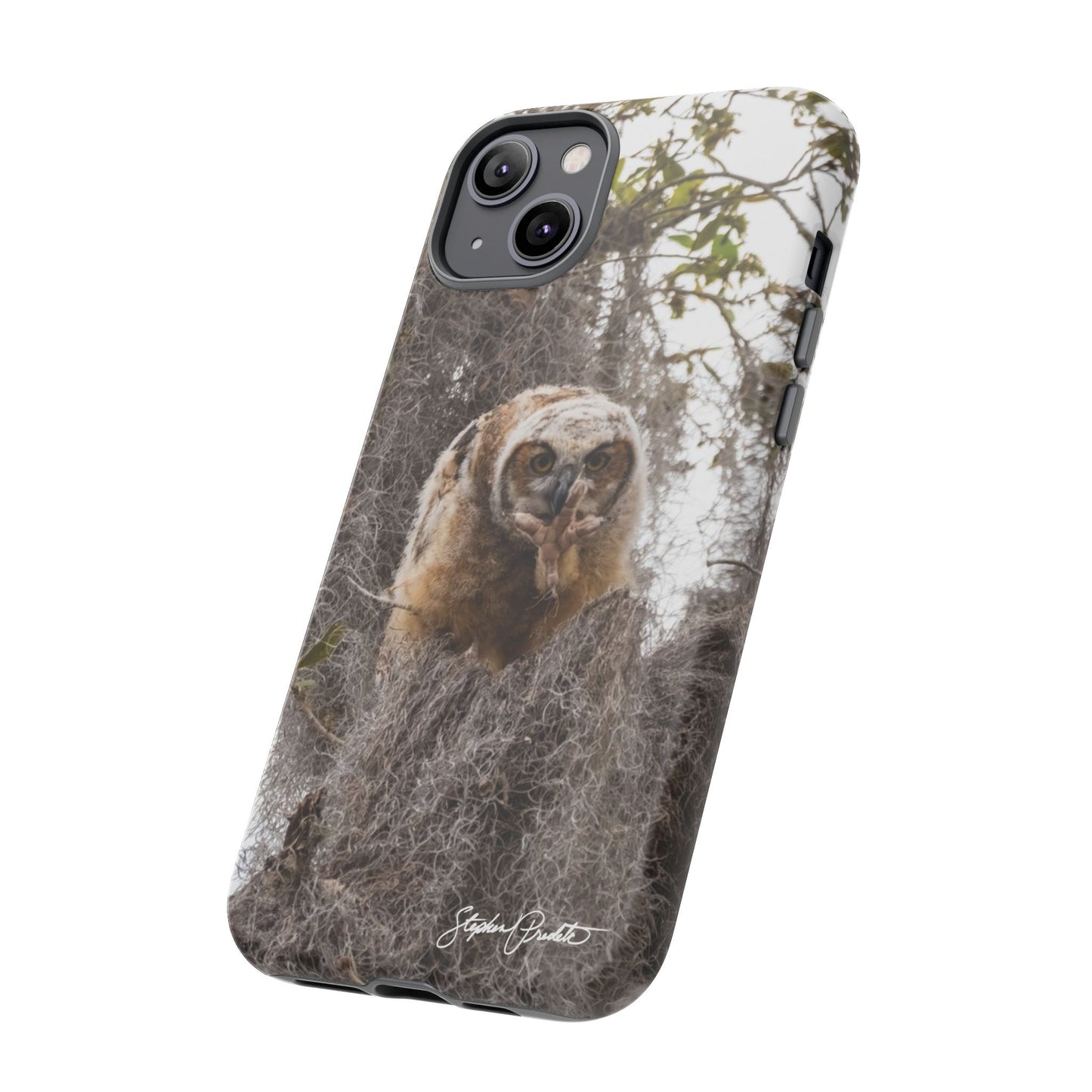 Phone Tough Case -- Great Horned Owlet "Baby Yoda"