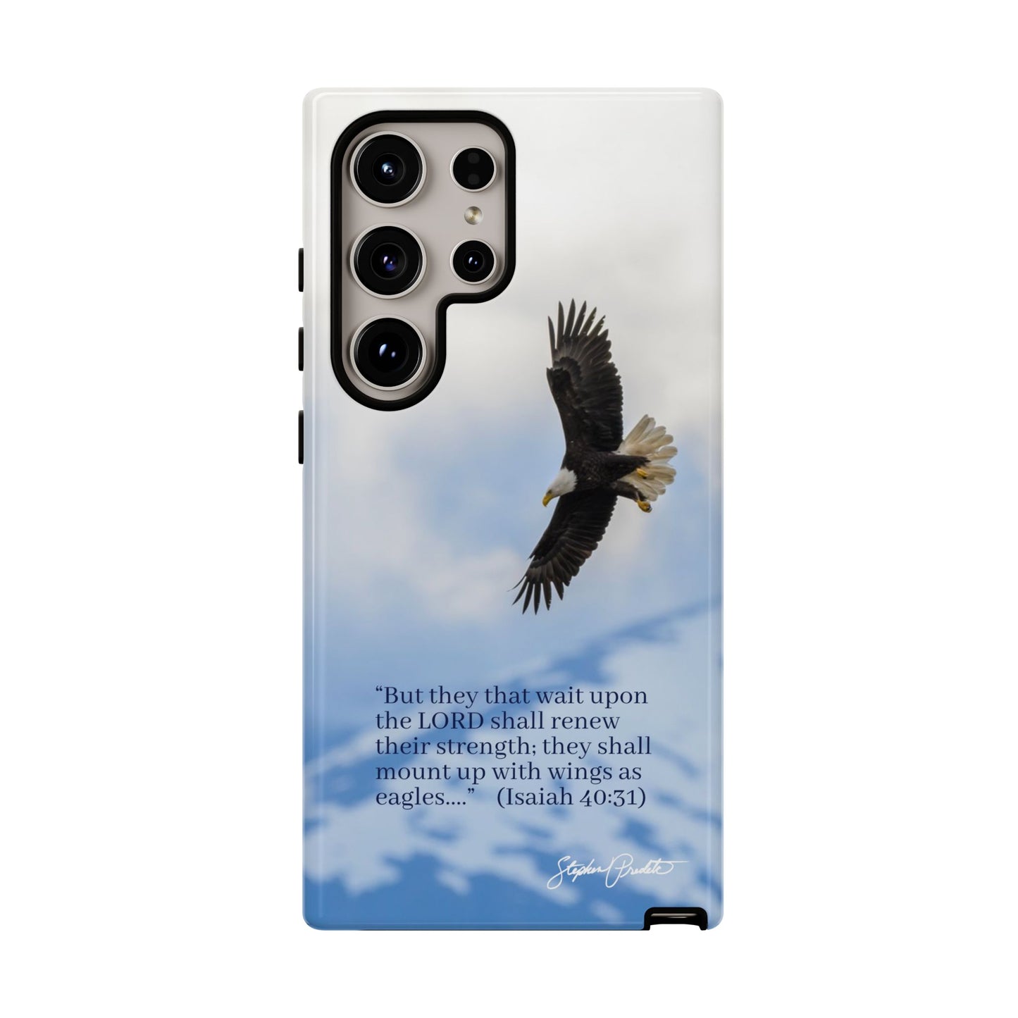 Phone Tough Case - Eagle Soaring in Alaska with Isaiah 40:31