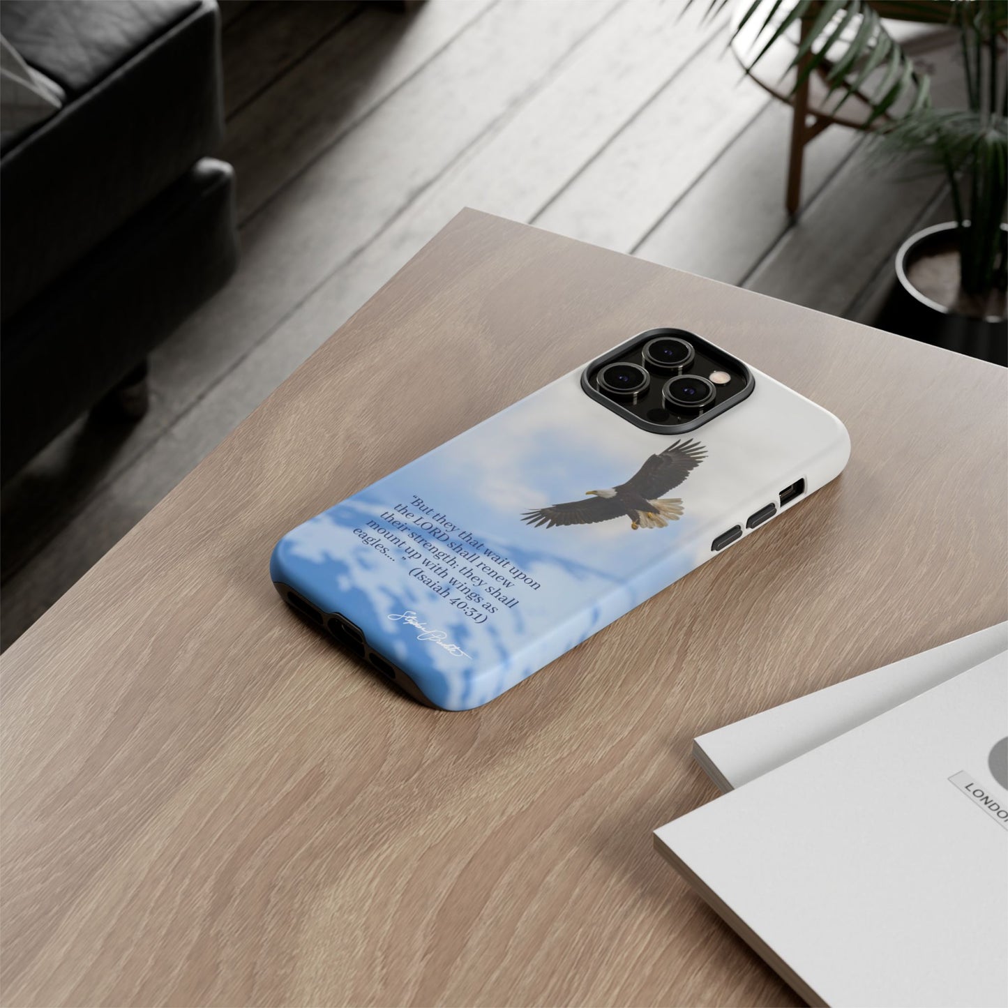 Phone Tough Case - Eagle Soaring in Alaska with Isaiah 40:31
