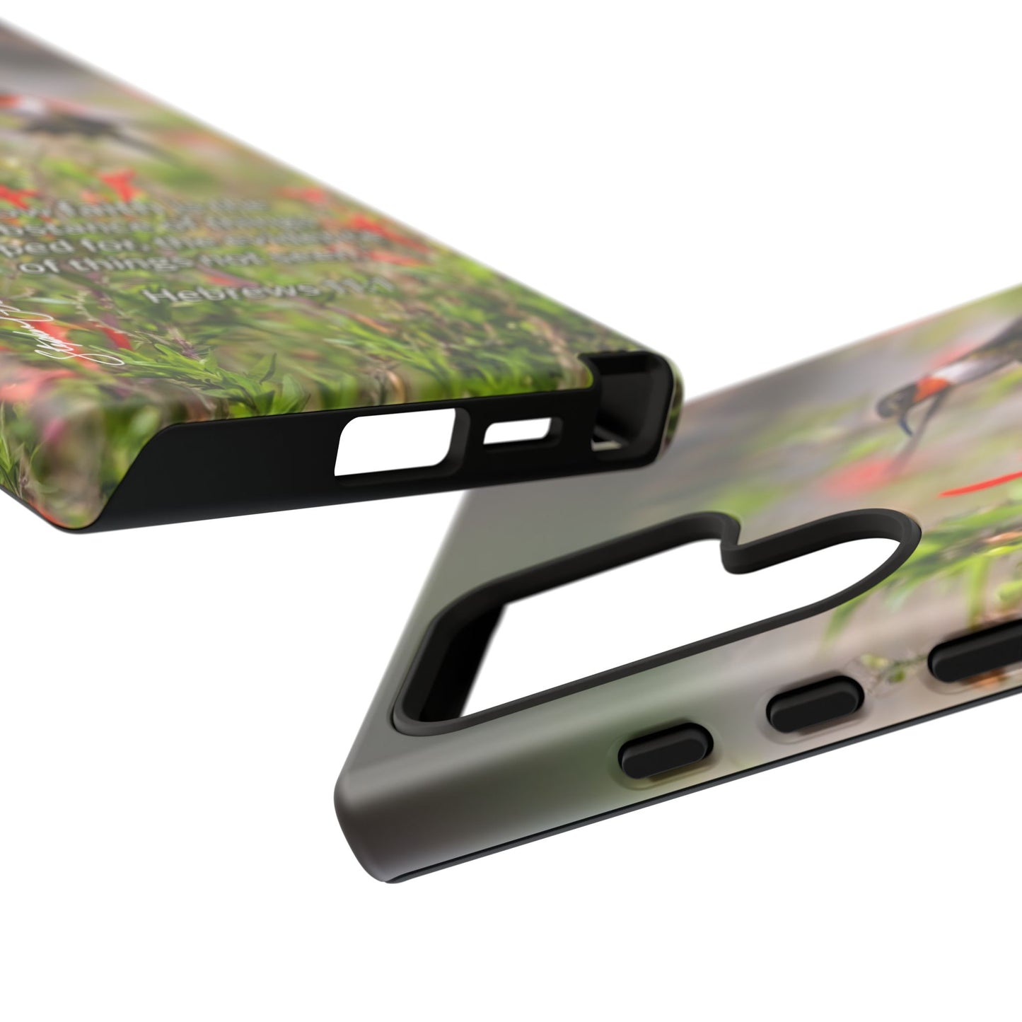 Phone Tough Case -- Heb. 11:1 -- Ruby-throated Hummingbird