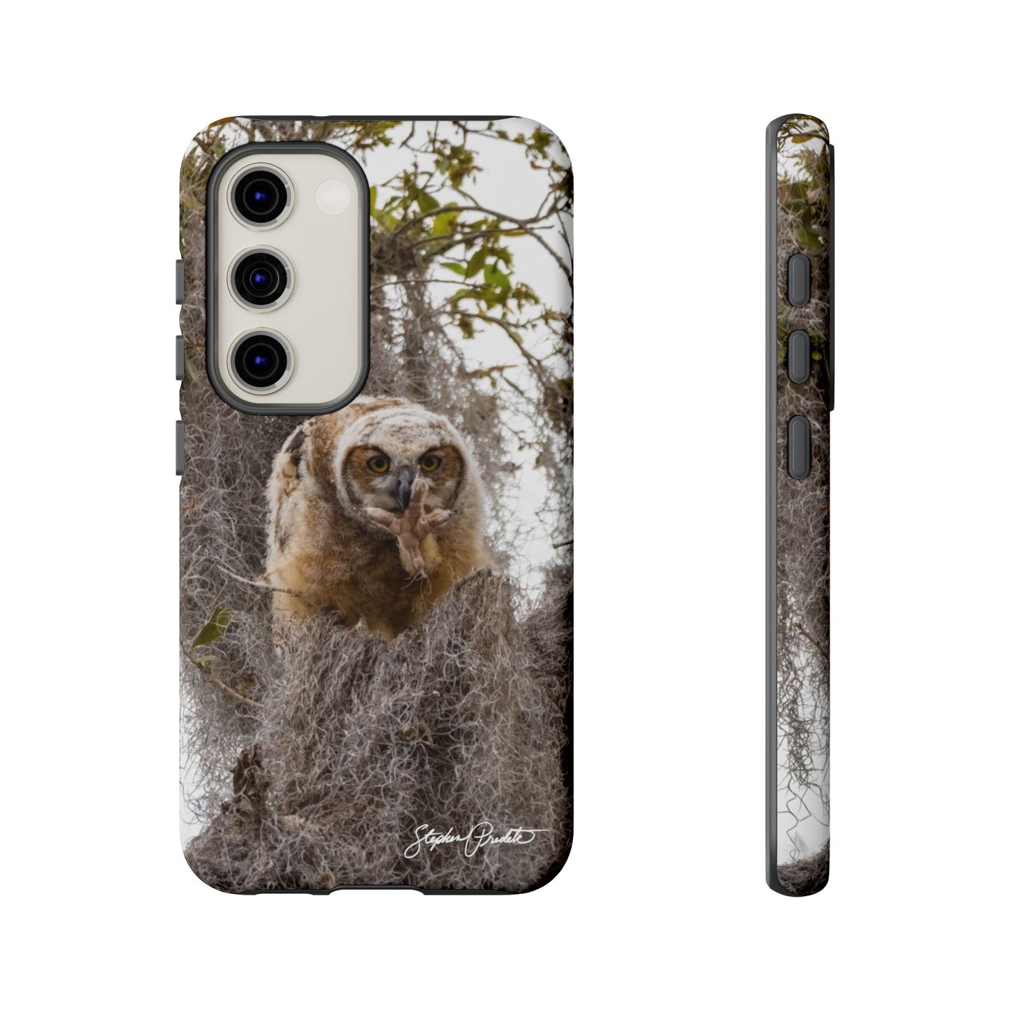 Phone Tough Case -- Great Horned Owlet "Baby Yoda"