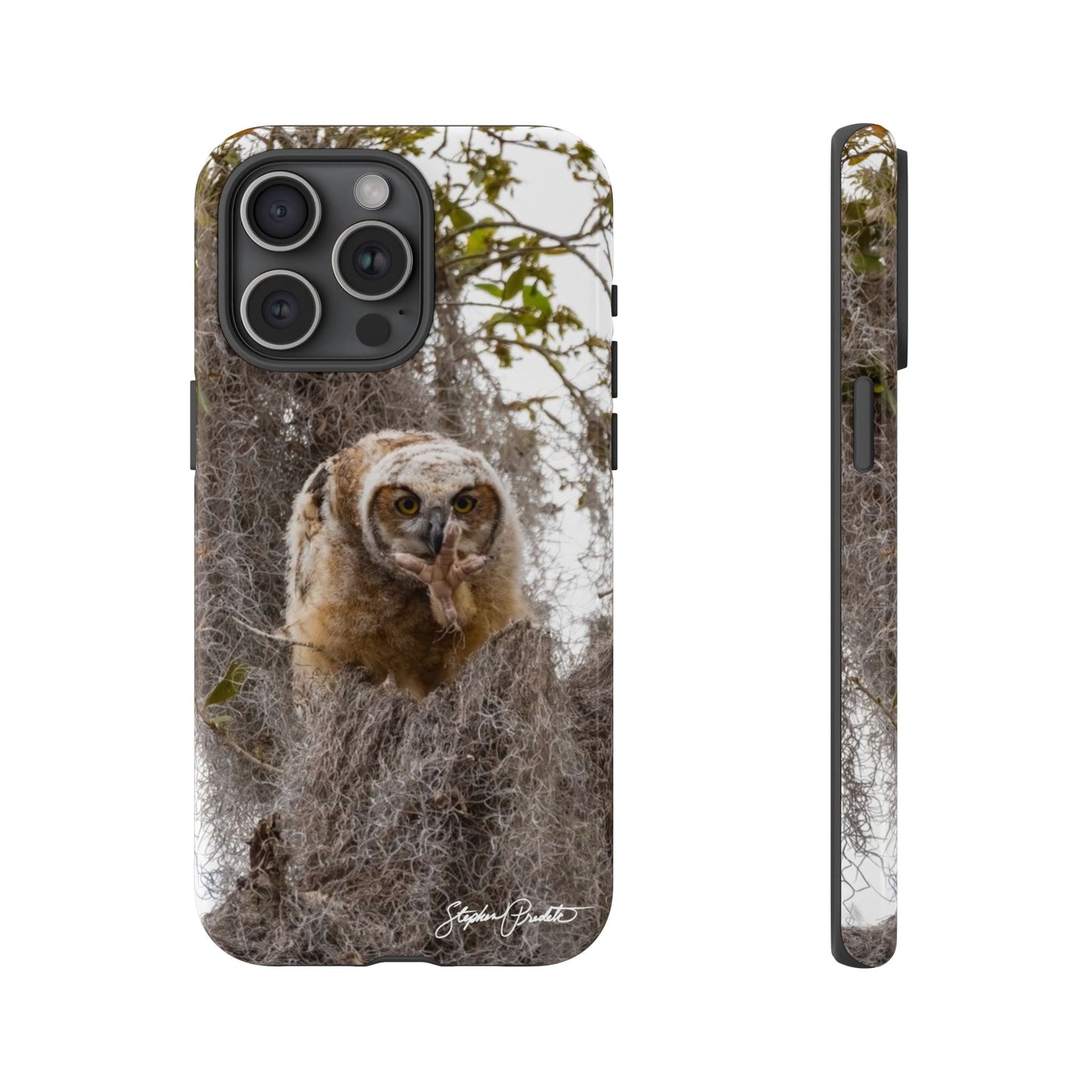 Phone Tough Case -- Great Horned Owlet "Baby Yoda"