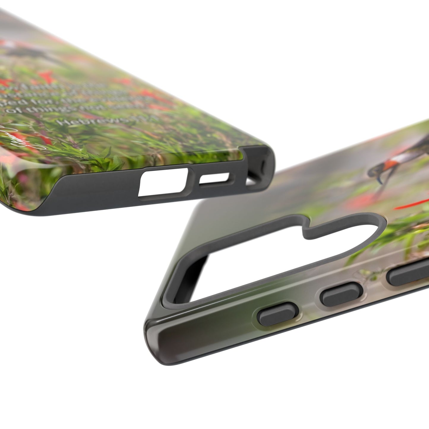 Phone Tough Case -- Heb. 11:1 -- Ruby-throated Hummingbird