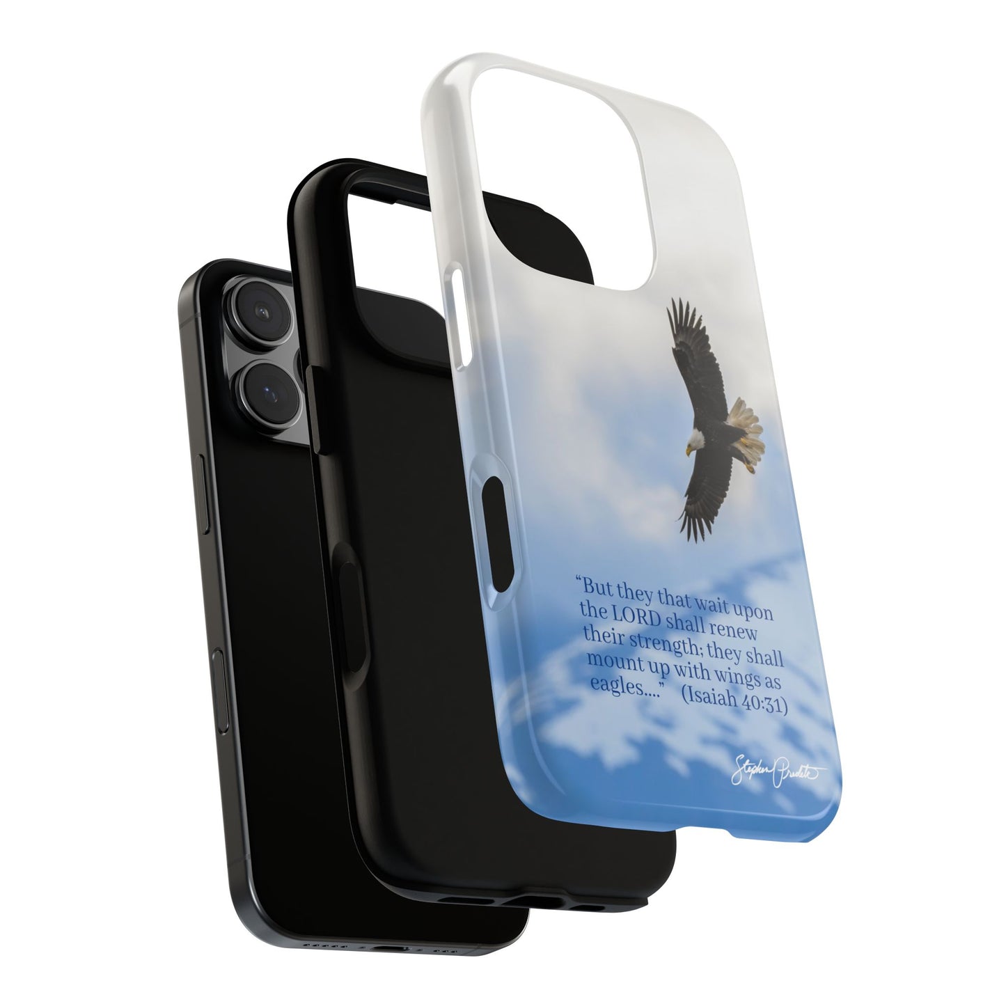 Phone Tough Case - Eagle Soaring in Alaska with Isaiah 40:31