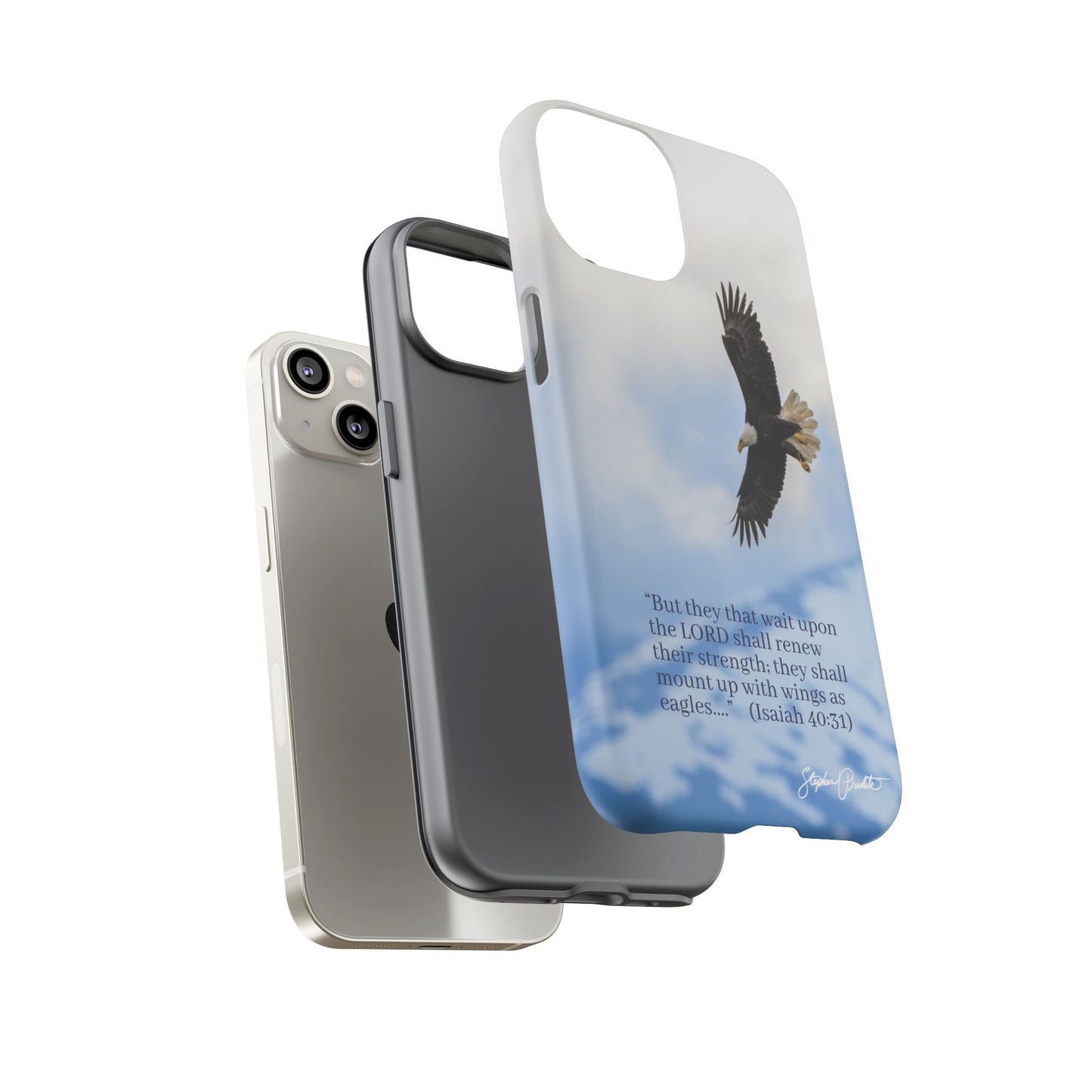 Phone Tough Case - Eagle Soaring in Alaska with Isaiah 40:31
