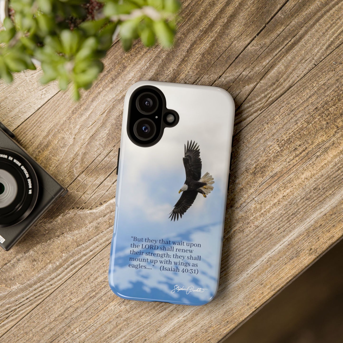 Phone Tough Case - Eagle Soaring in Alaska with Isaiah 40:31