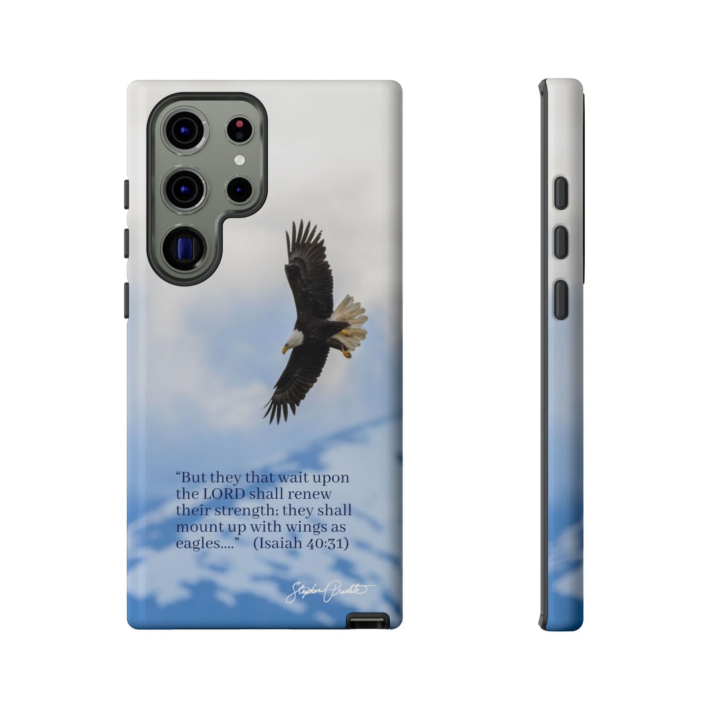 Phone Tough Case - Eagle Soaring in Alaska with Isaiah 40:31
