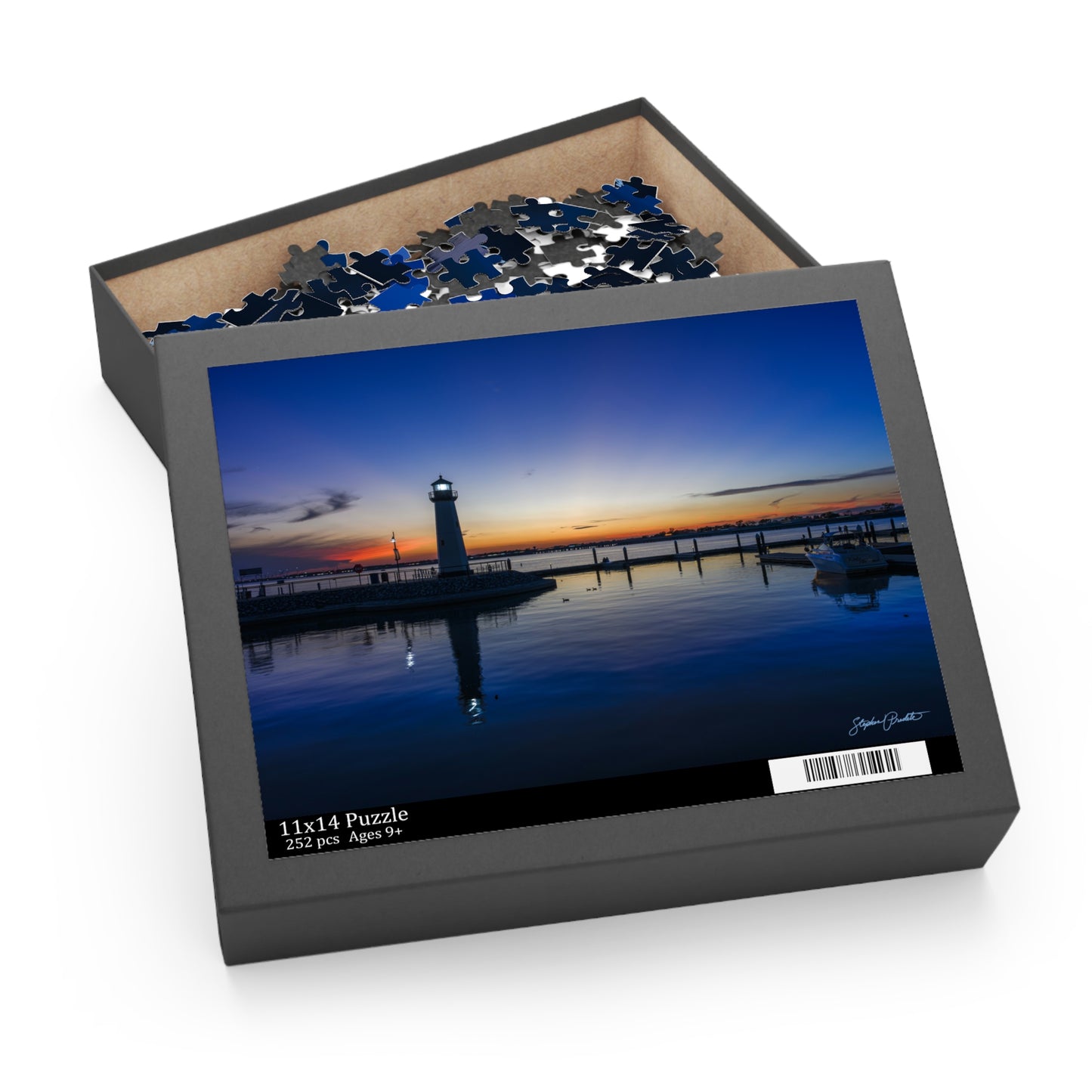 Jigsaw Puzzle -- Sunset  at the Harbor Lighthouse — 120/252/500-Piece