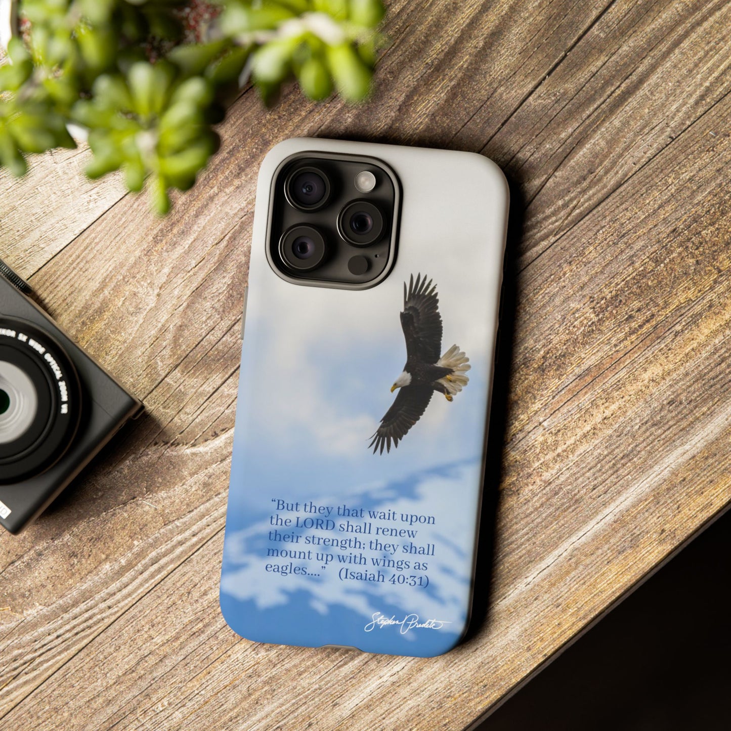 Phone Tough Case - Eagle Soaring in Alaska with Isaiah 40:31