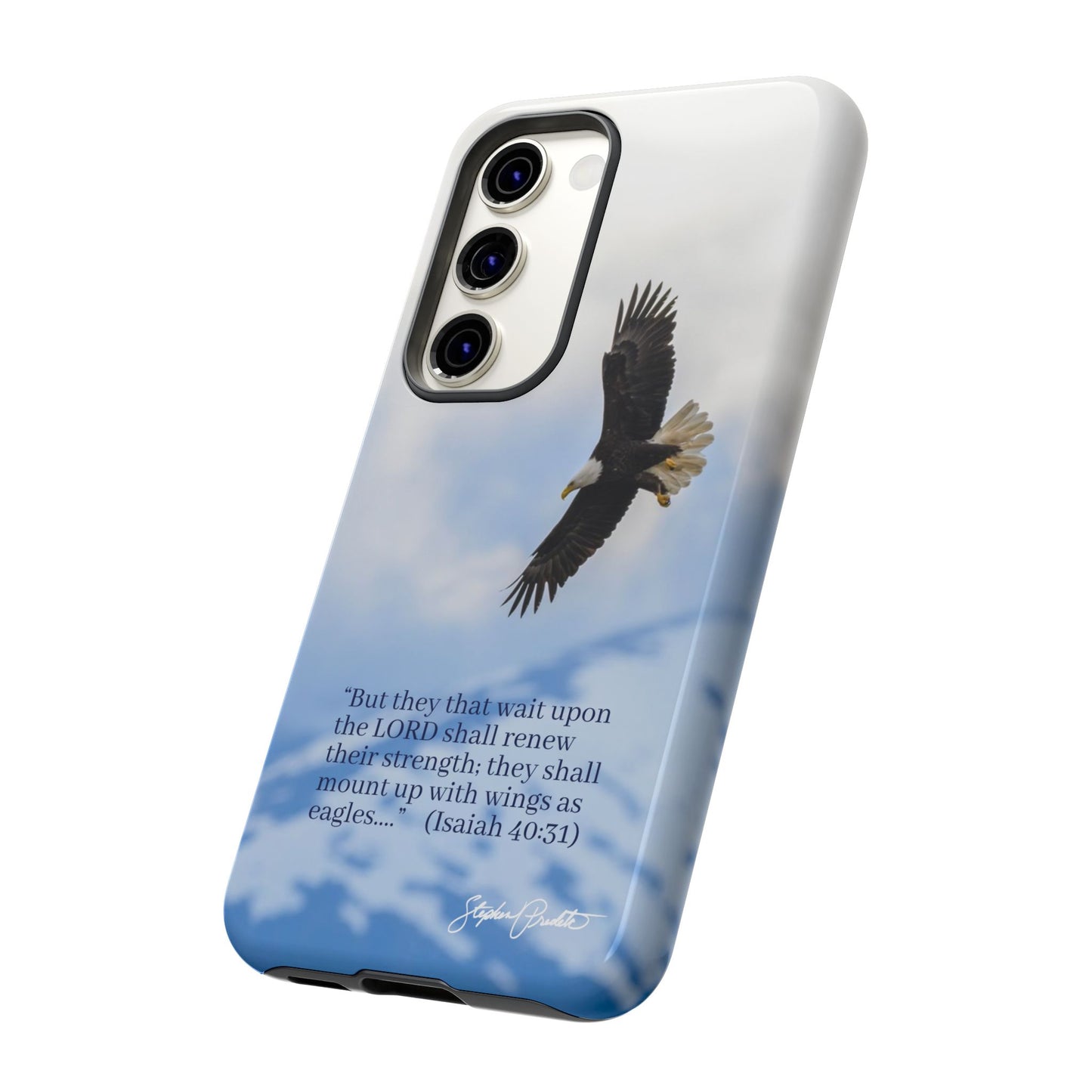 Phone Tough Case - Eagle Soaring in Alaska with Isaiah 40:31