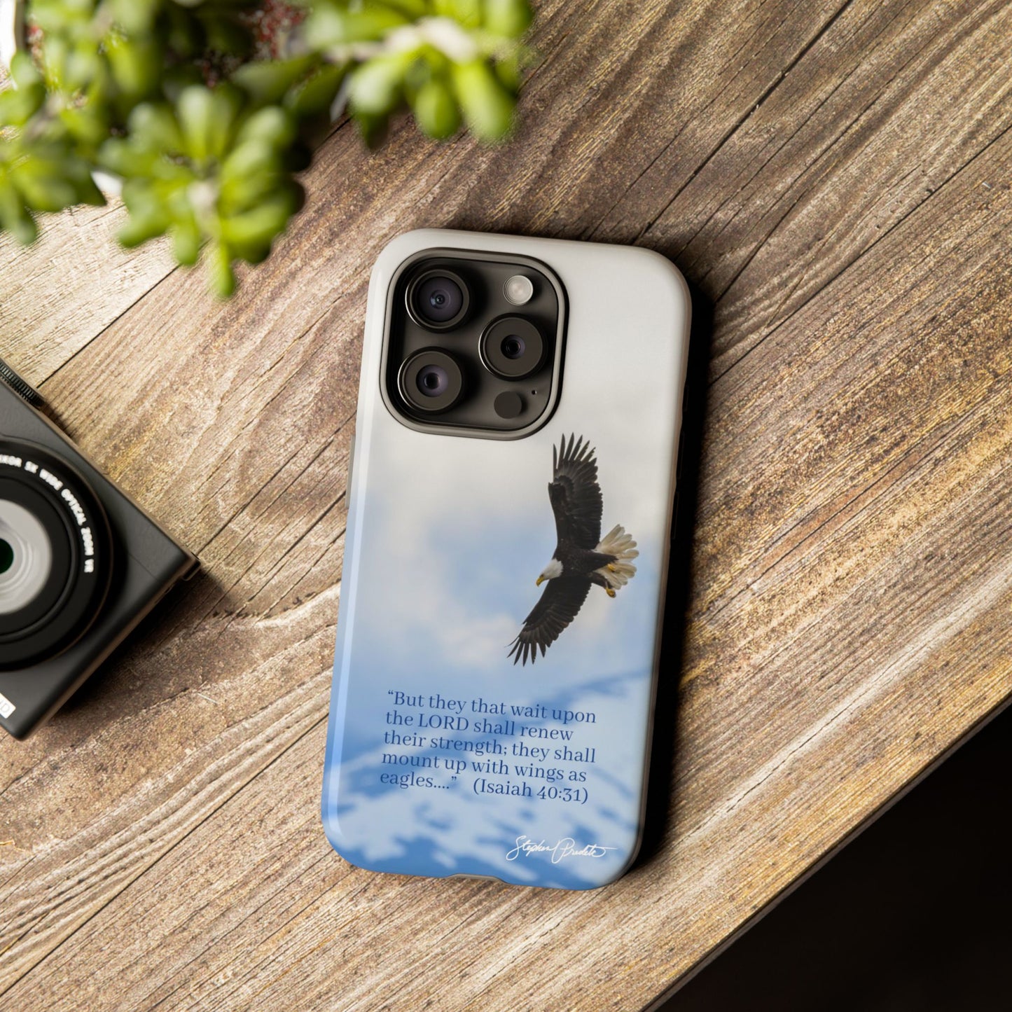Phone Tough Case - Eagle Soaring in Alaska with Isaiah 40:31