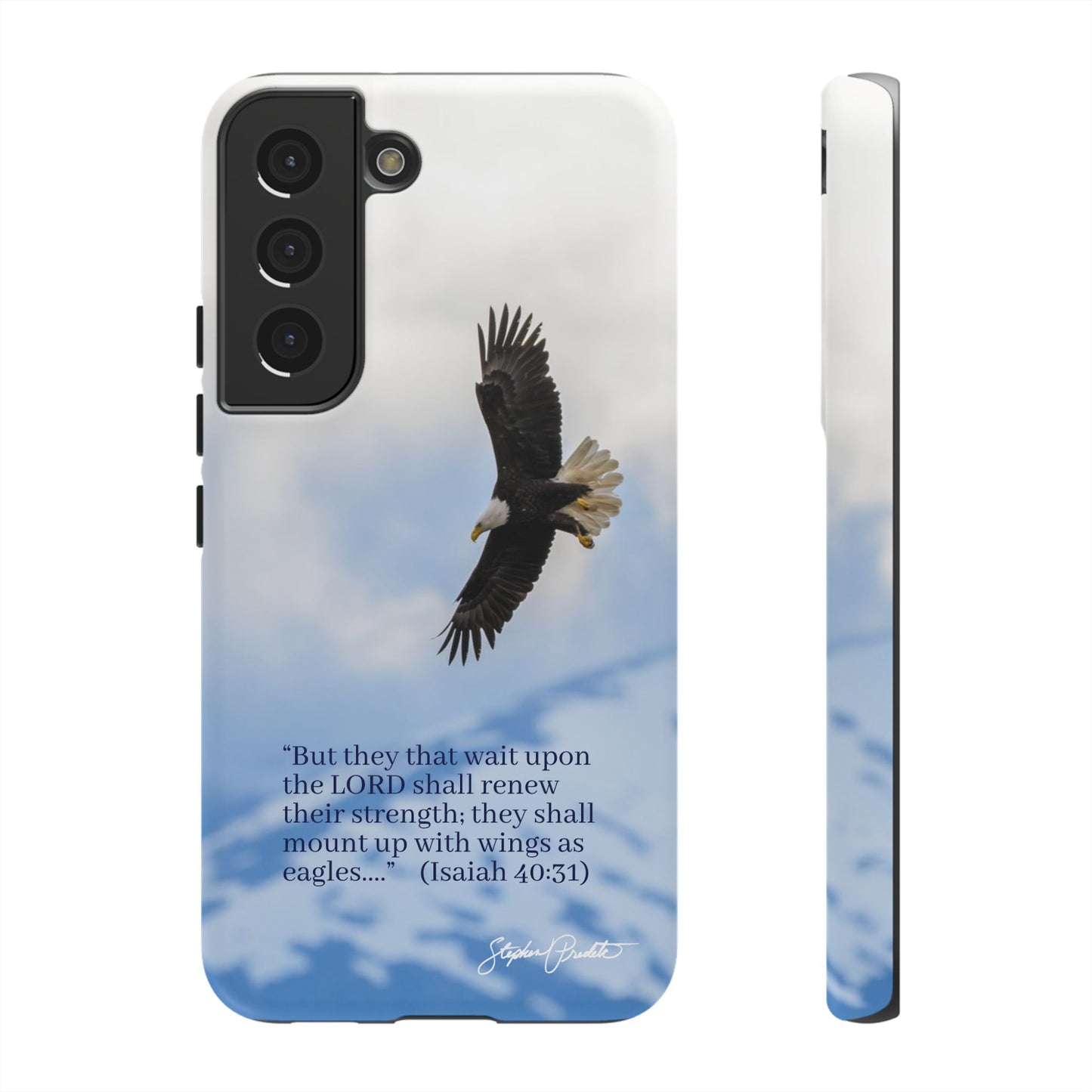 Phone Tough Case - Eagle Soaring in Alaska with Isaiah 40:31