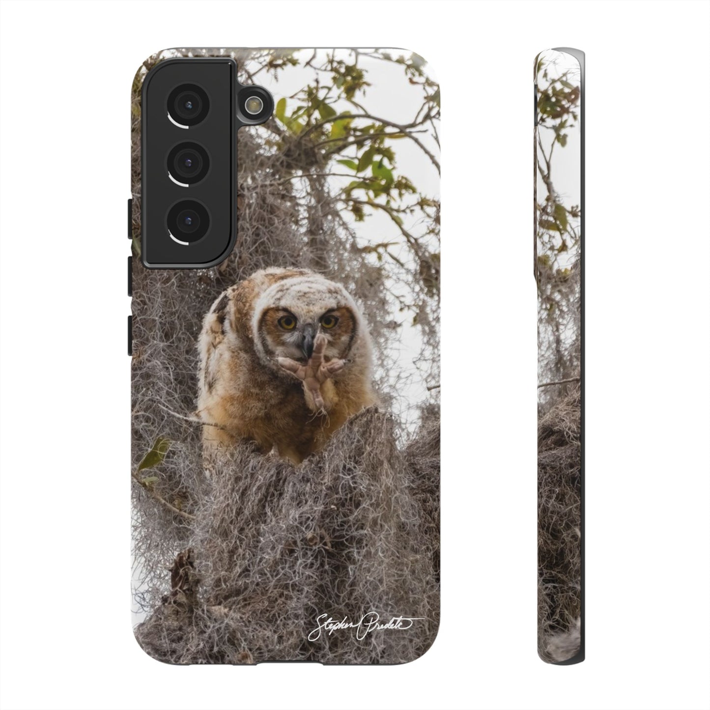 Phone Tough Case -- Great Horned Owlet "Baby Yoda"