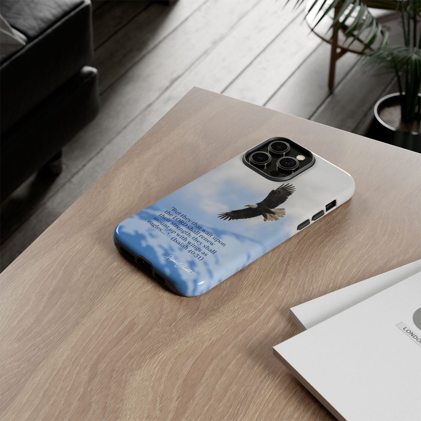 Phone Tough Case - Eagle Soaring in Alaska with Isaiah 40:31
