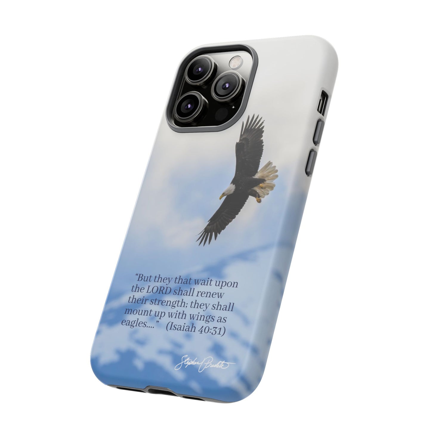 Phone Tough Case - Eagle Soaring in Alaska with Isaiah 40:31
