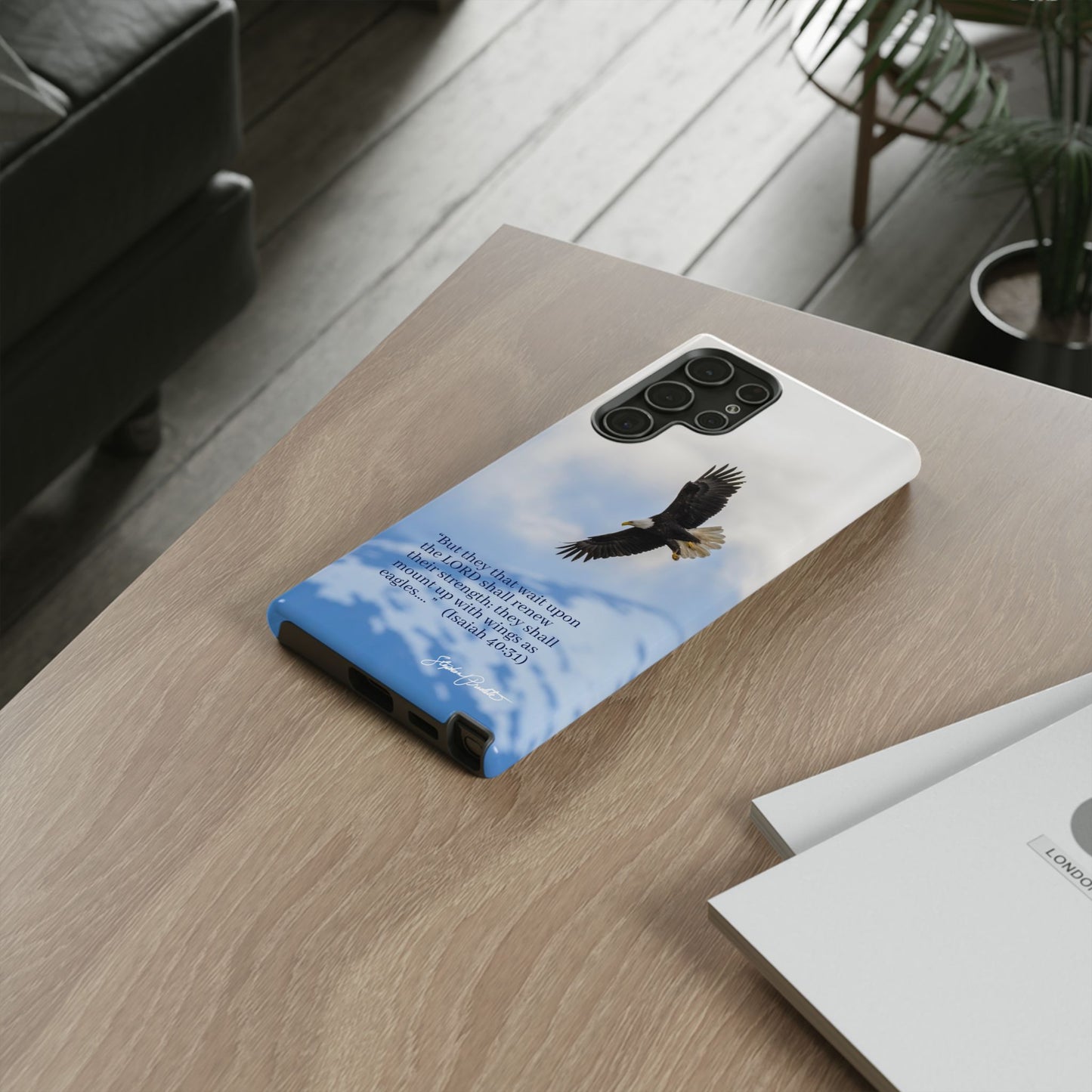 Phone Tough Case - Eagle Soaring in Alaska with Isaiah 40:31