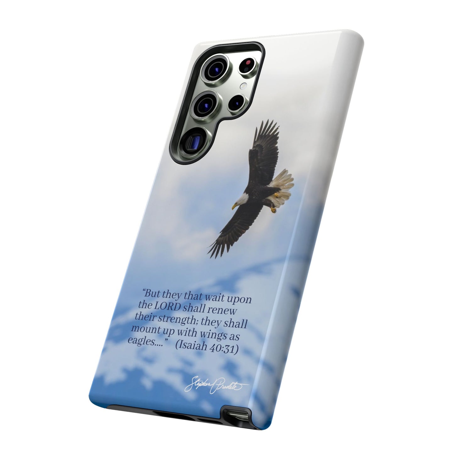 Phone Tough Case - Eagle Soaring in Alaska with Isaiah 40:31