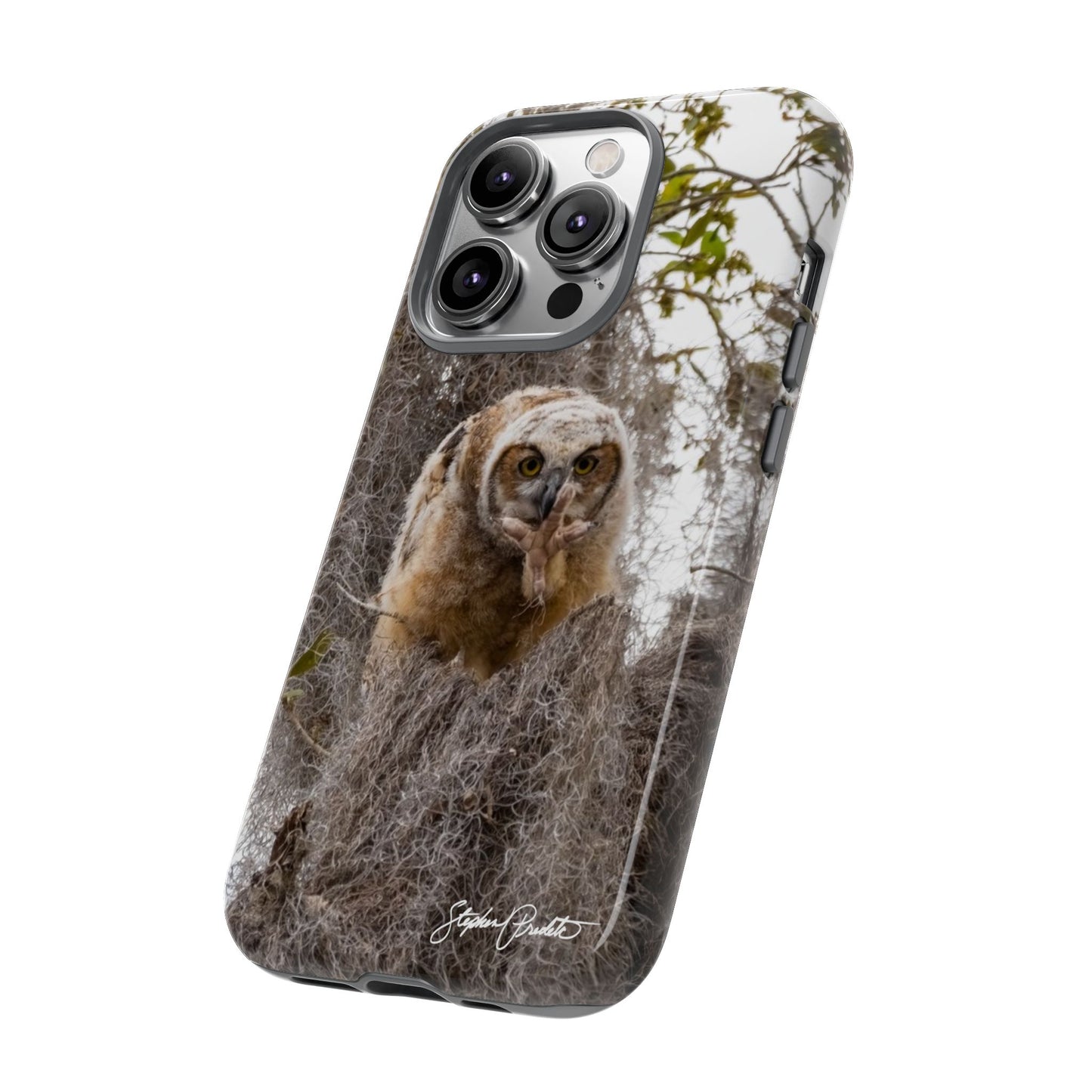 Phone Tough Case -- Great Horned Owlet "Baby Yoda"