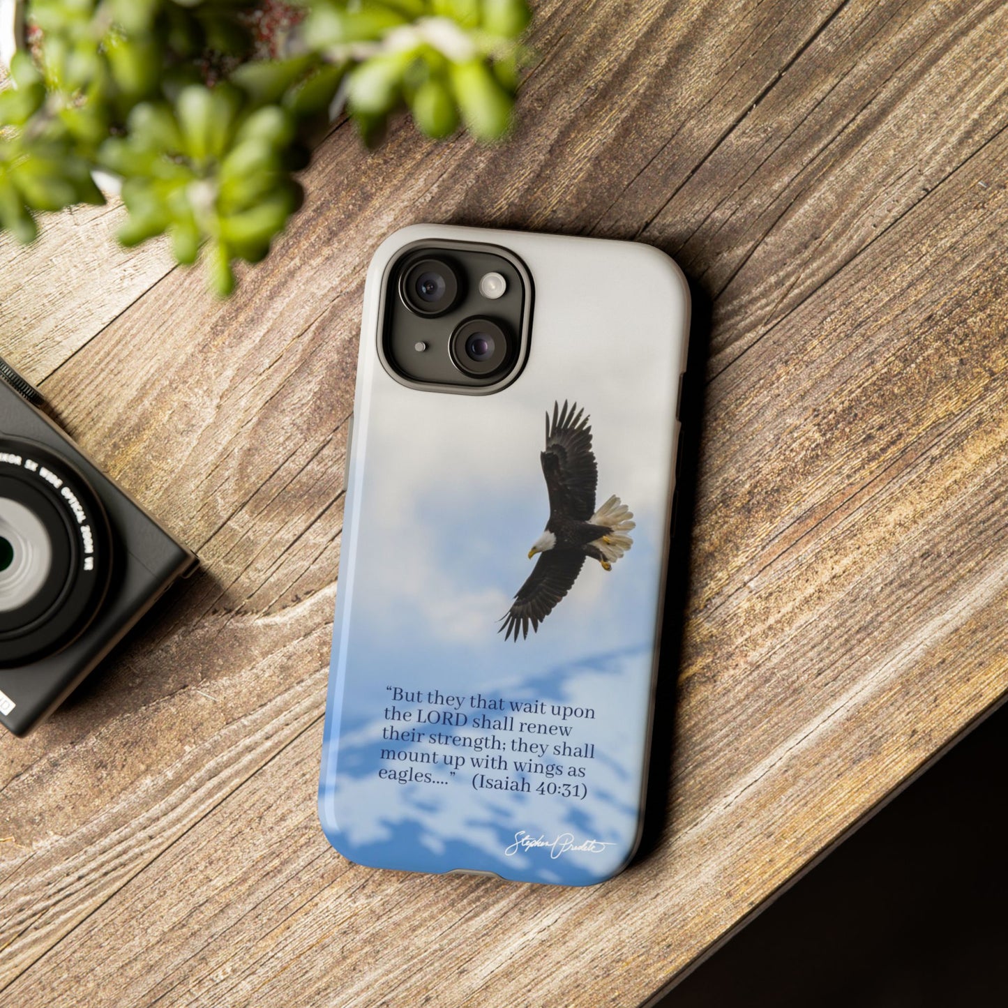 Phone Tough Case - Eagle Soaring in Alaska with Isaiah 40:31