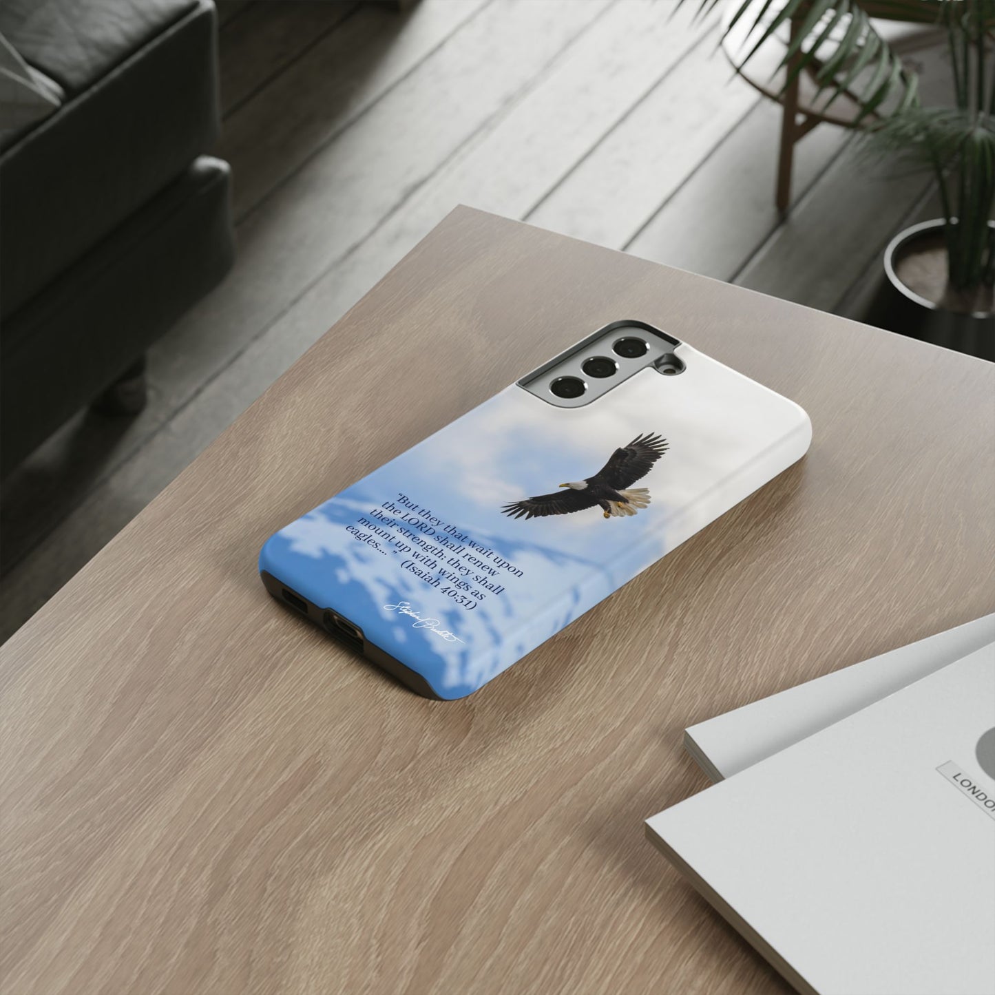 Phone Tough Case - Eagle Soaring in Alaska with Isaiah 40:31
