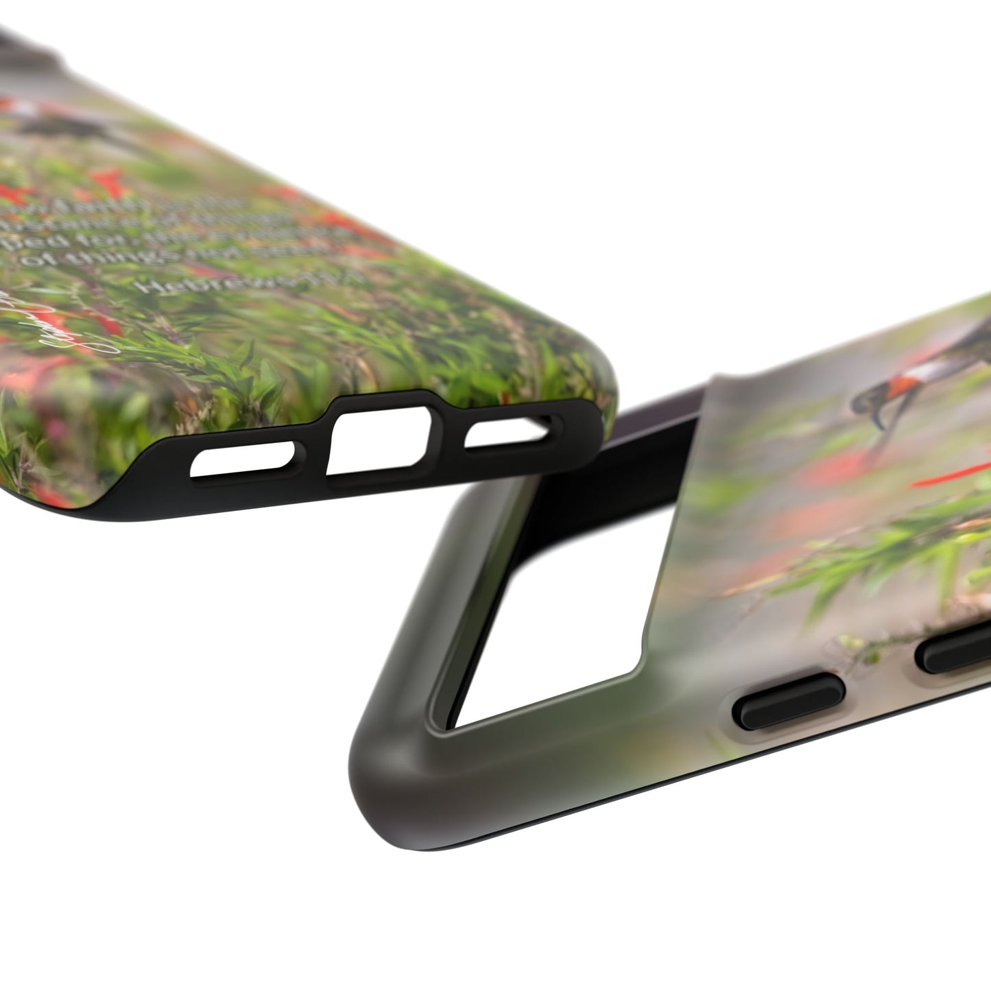 Phone Tough Case -- Heb. 11:1 -- Ruby-throated Hummingbird