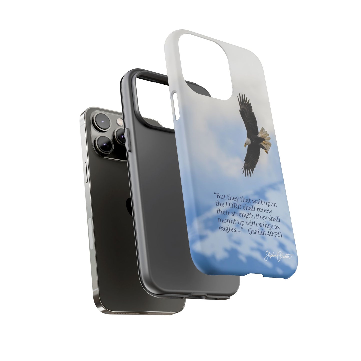 Phone Tough Case - Eagle Soaring in Alaska with Isaiah 40:31