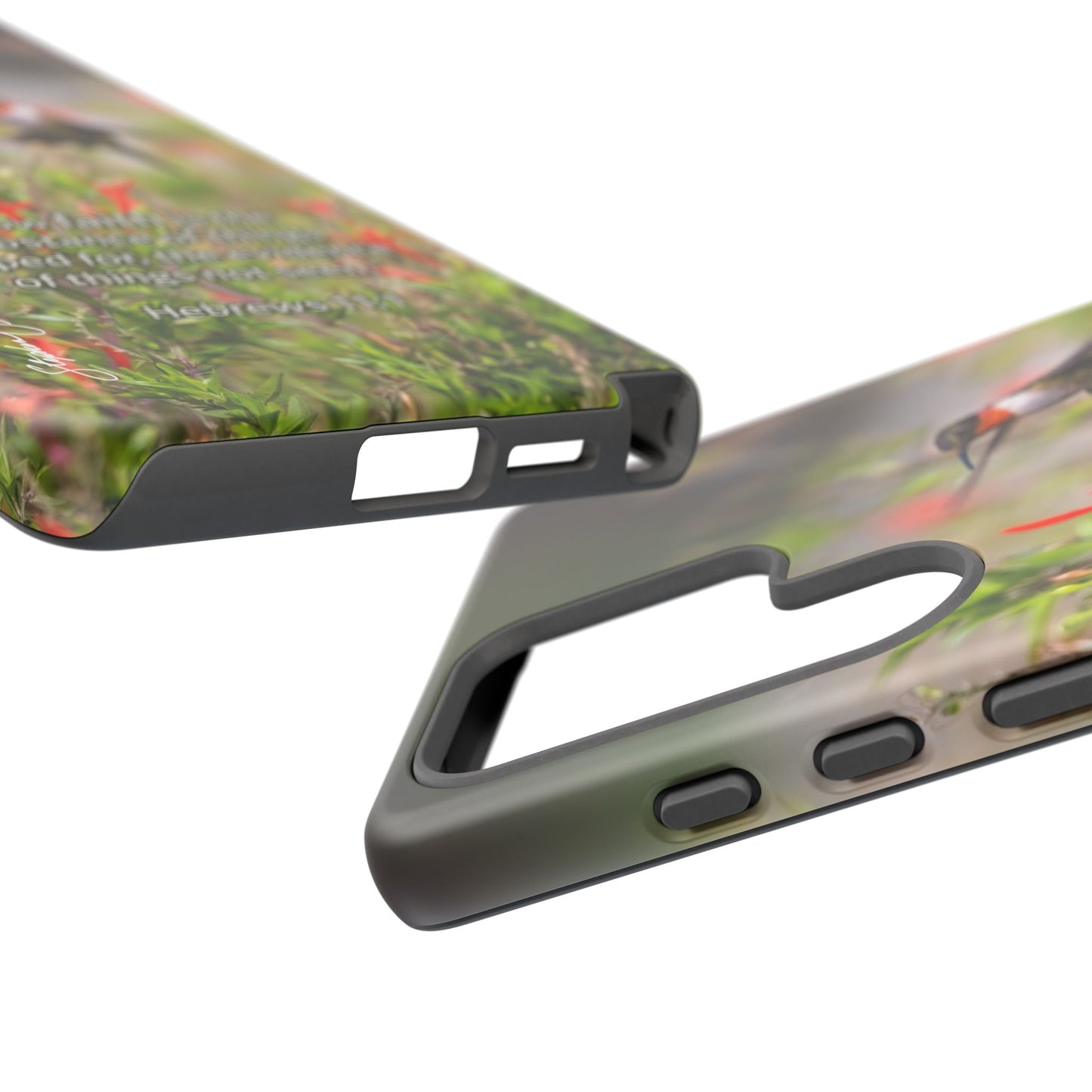 Phone Tough Case -- Heb. 11:1 -- Ruby-throated Hummingbird