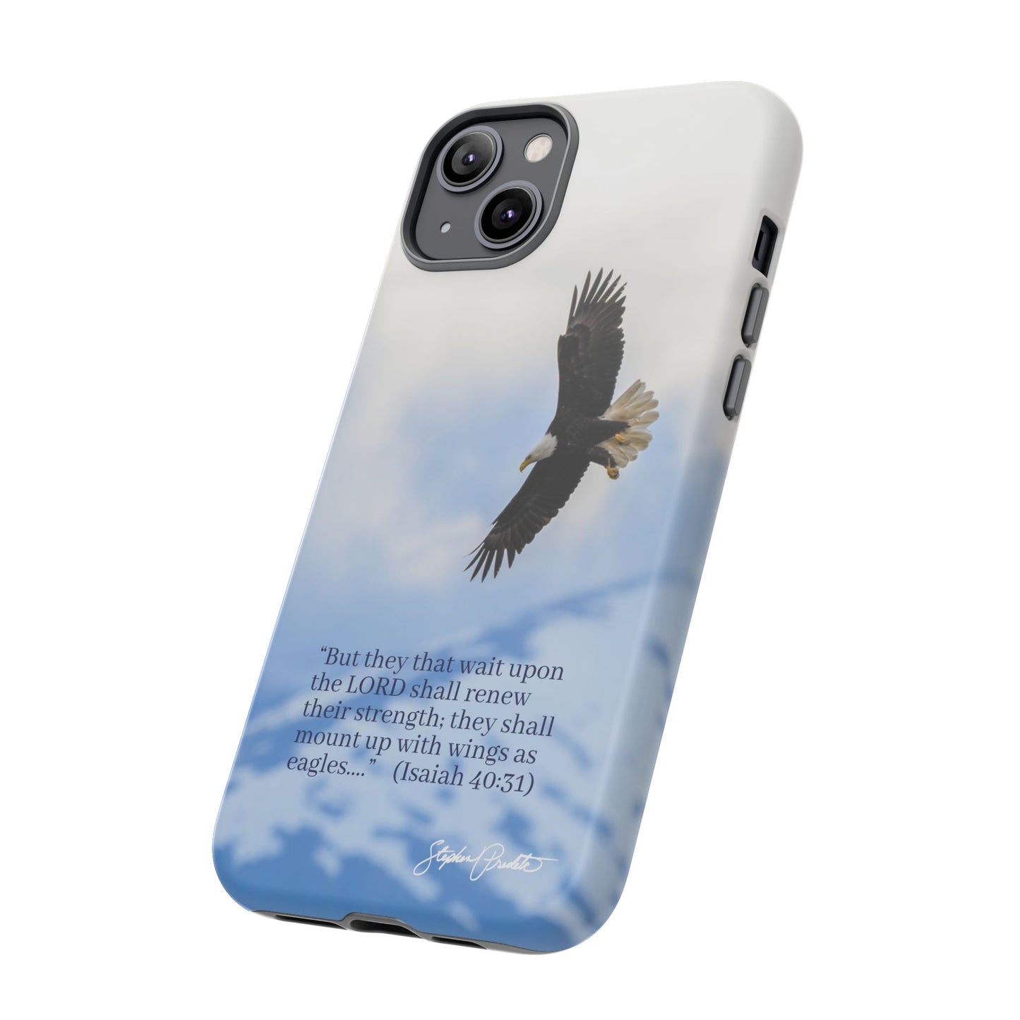 Phone Tough Case - Eagle Soaring in Alaska with Isaiah 40:31