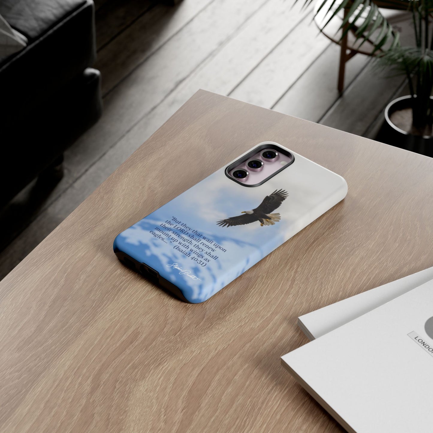 Phone Tough Case - Eagle Soaring in Alaska with Isaiah 40:31