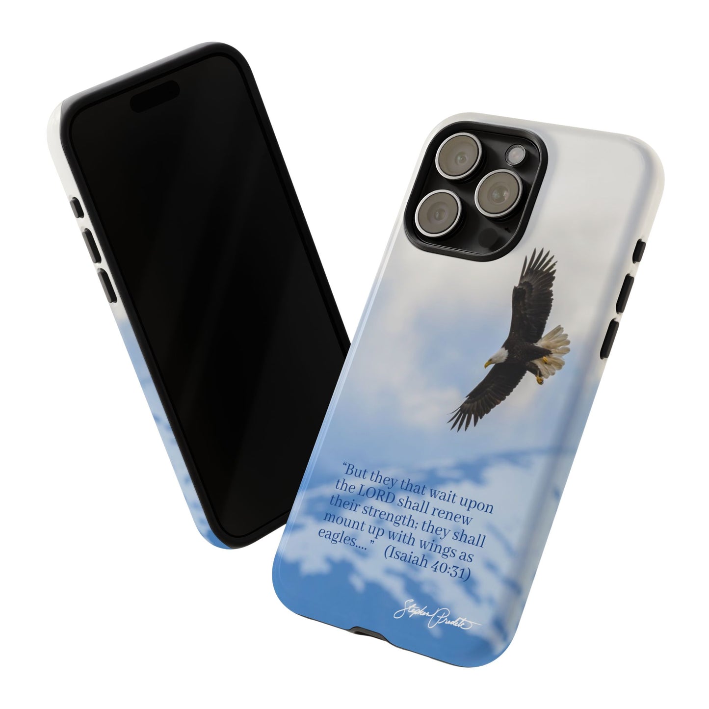 Phone Tough Case - Eagle Soaring in Alaska with Isaiah 40:31