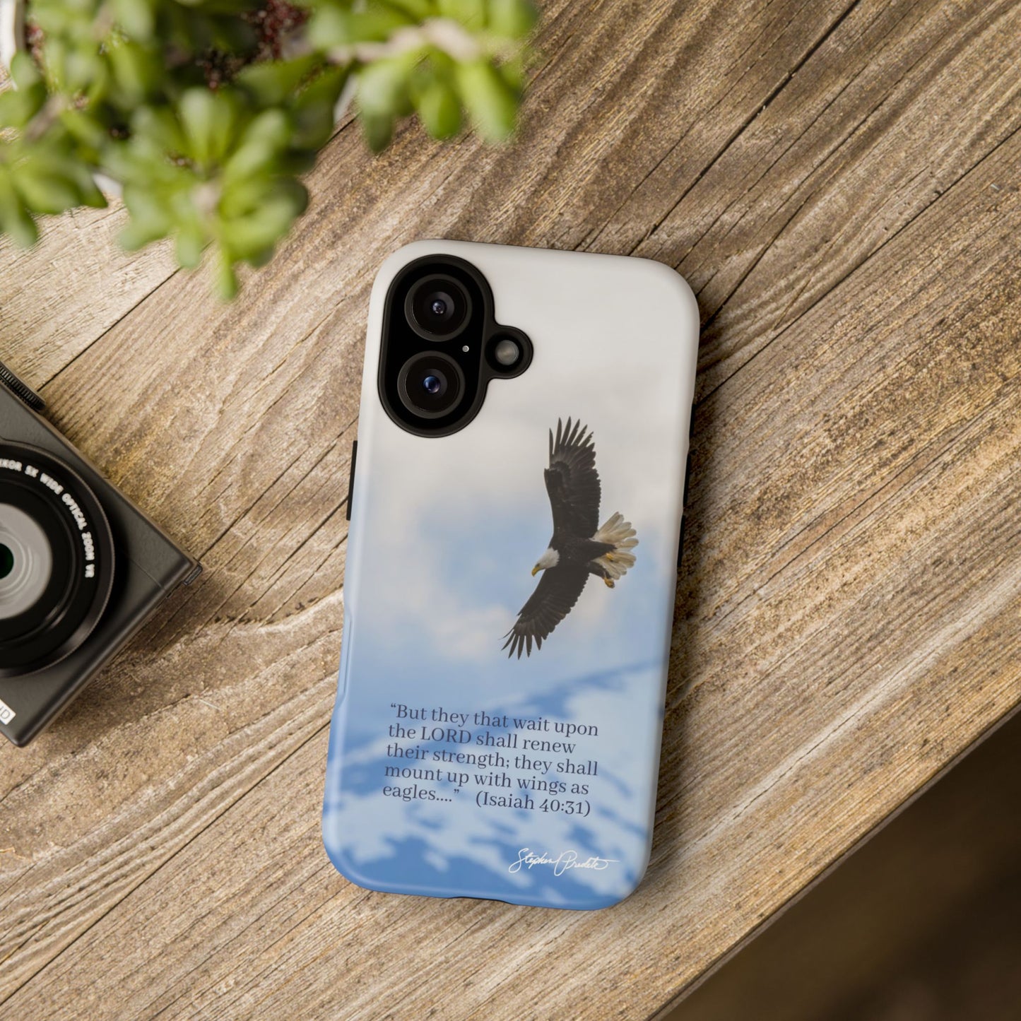 Phone Tough Case - Eagle Soaring in Alaska with Isaiah 40:31