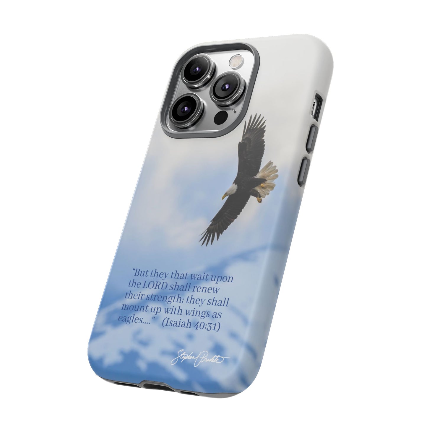 Phone Tough Case - Eagle Soaring in Alaska with Isaiah 40:31