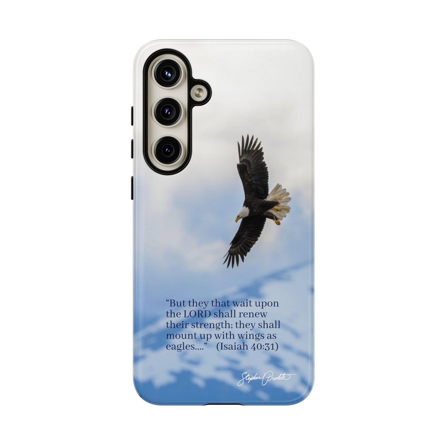 Phone Tough Case - Eagle Soaring in Alaska with Isaiah 40:31