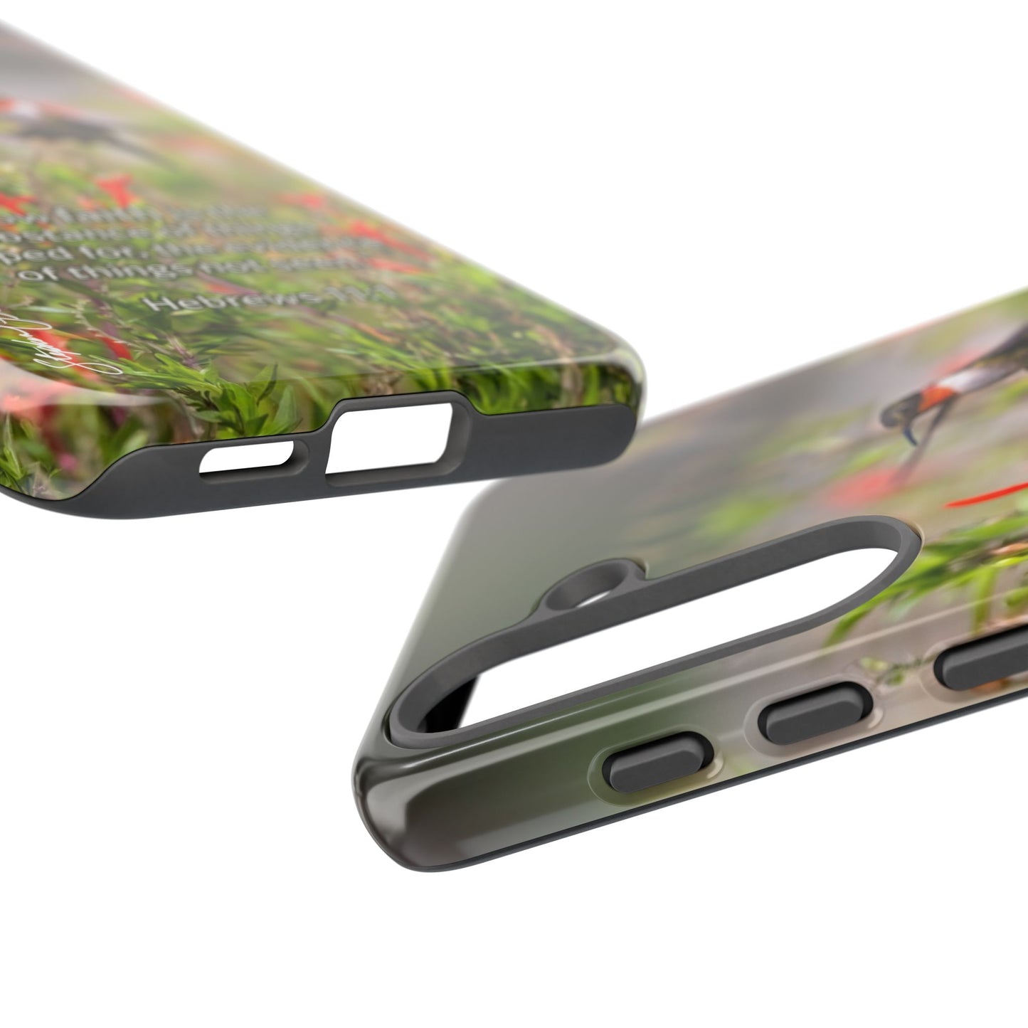 Phone Tough Case -- Heb. 11:1 -- Ruby-throated Hummingbird