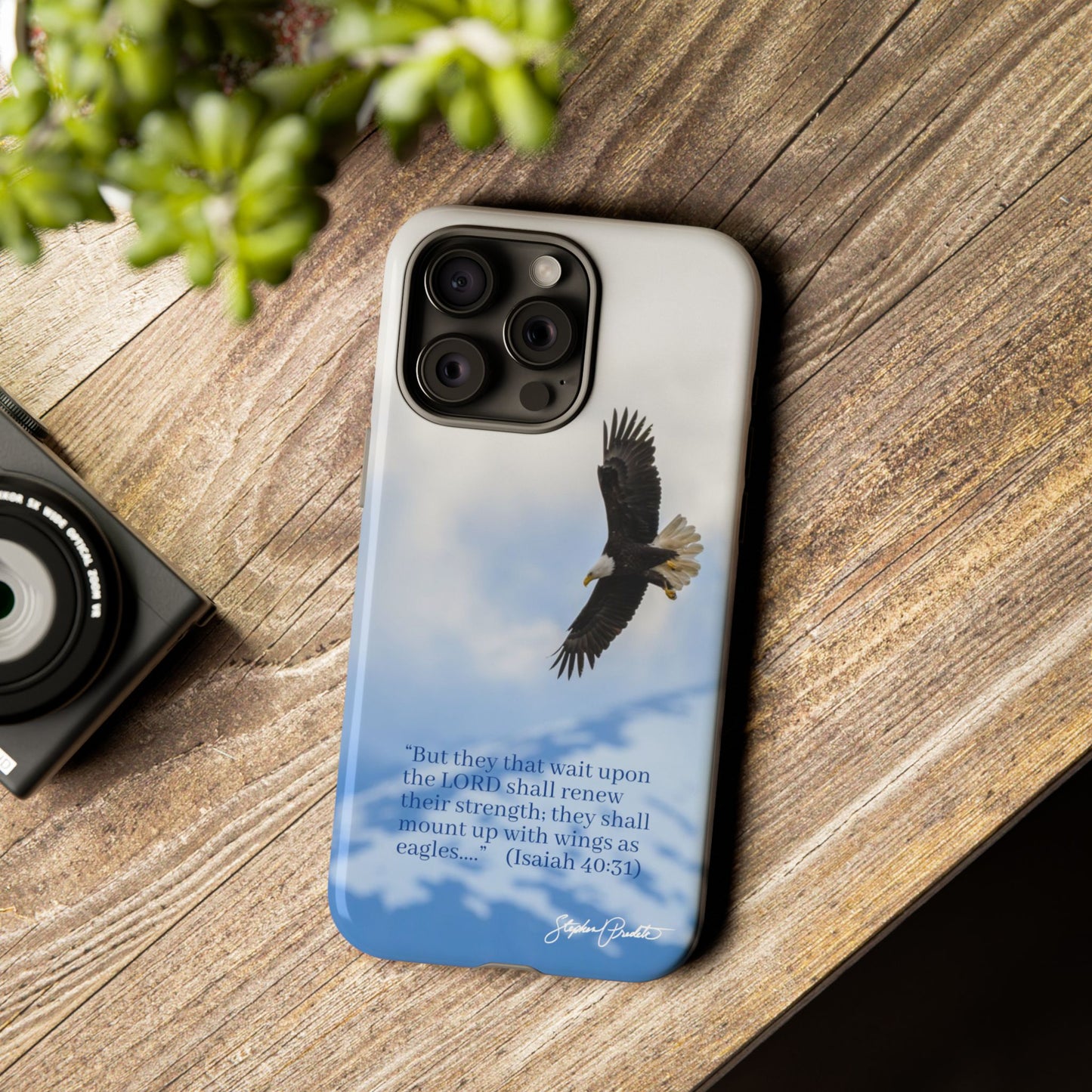 Phone Tough Case - Eagle Soaring in Alaska with Isaiah 40:31