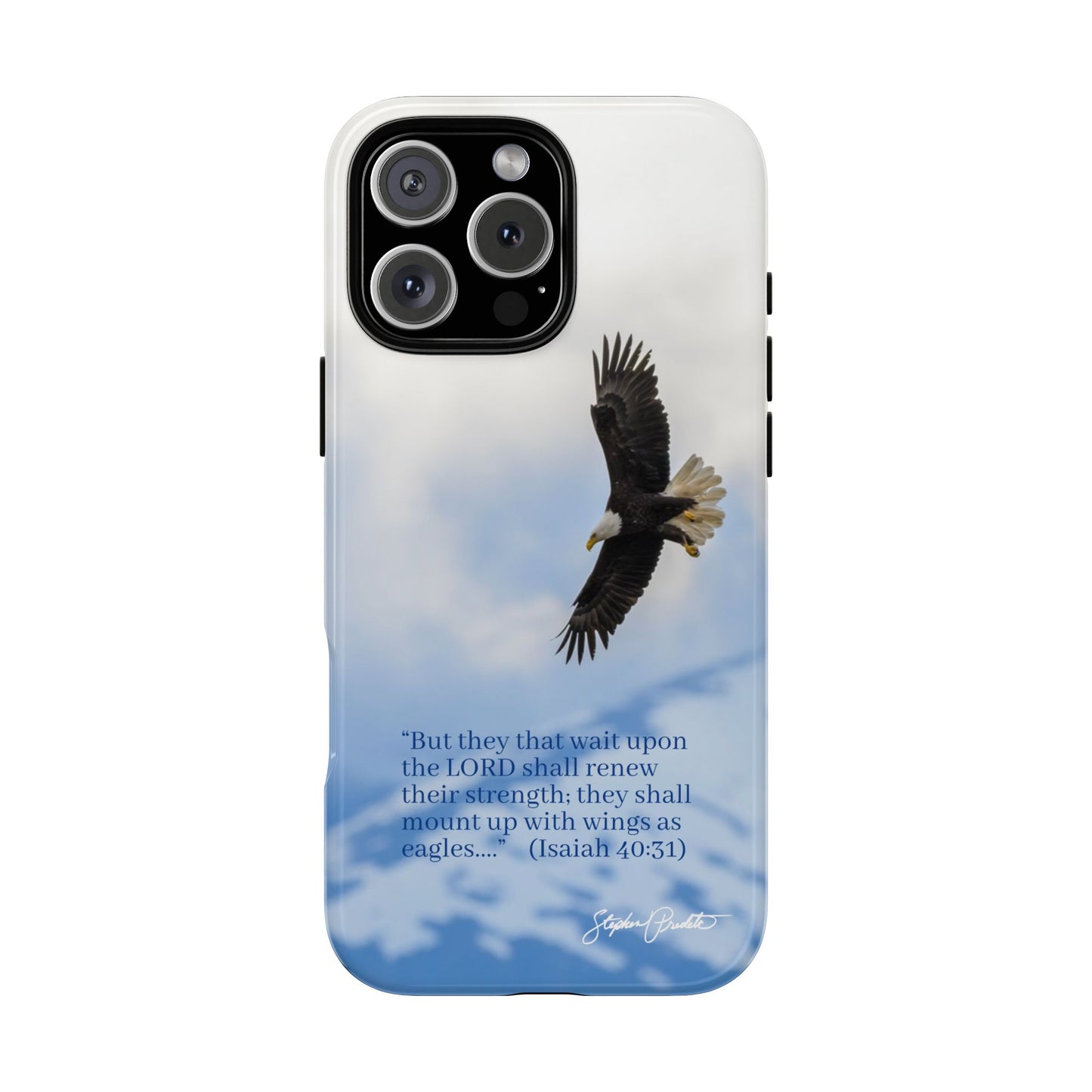 Phone Tough Case - Eagle Soaring in Alaska with Isaiah 40:31