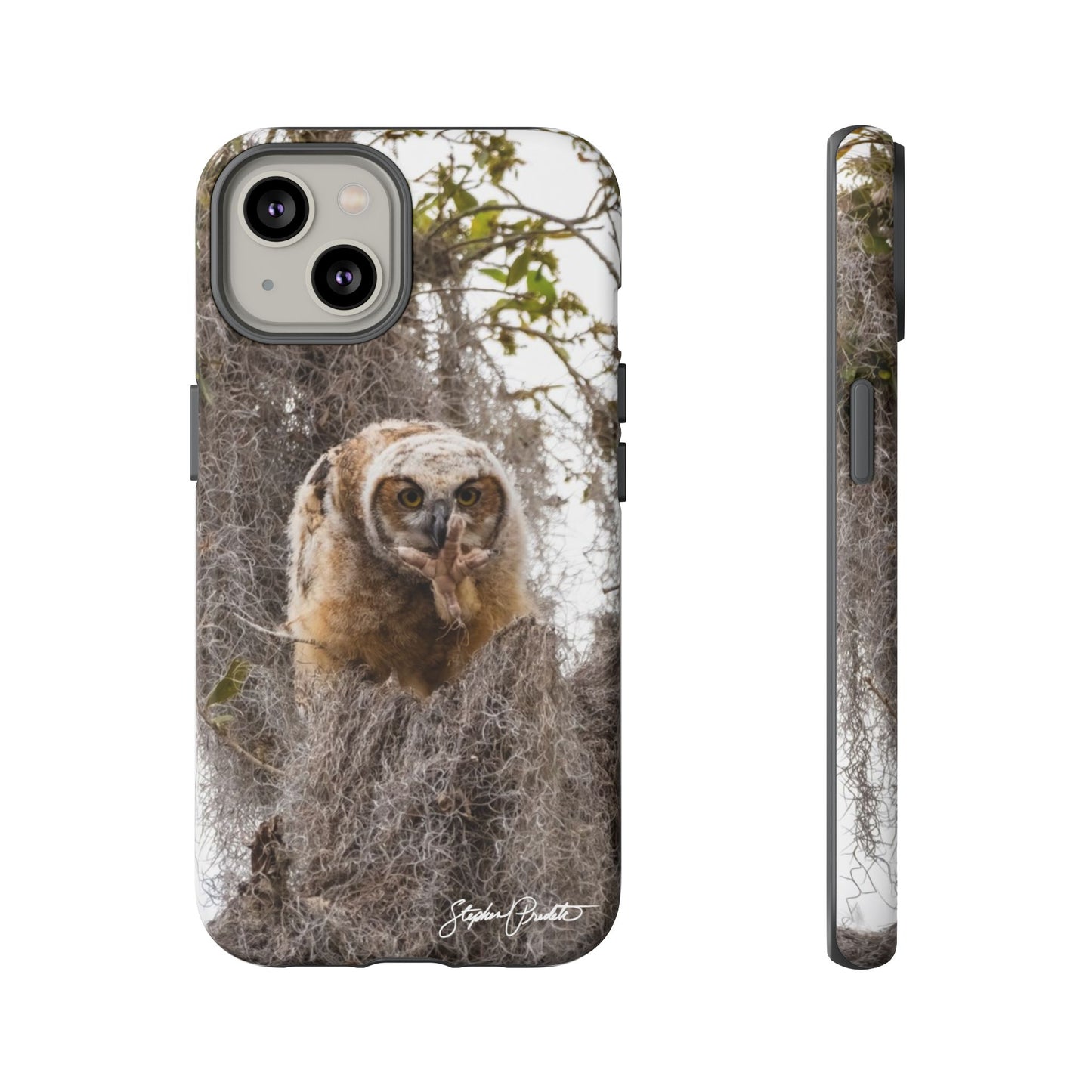 Phone Tough Case -- Great Horned Owlet "Baby Yoda"