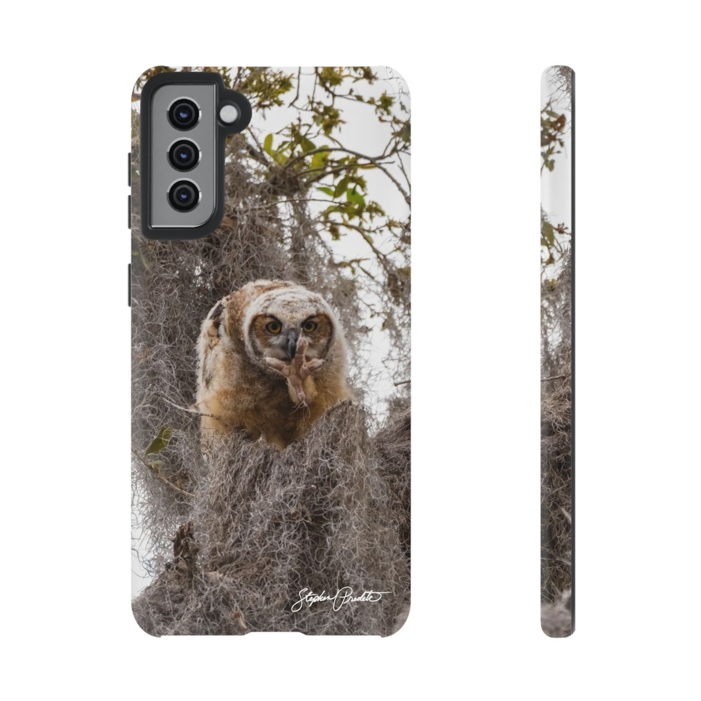 Phone Tough Case -- Great Horned Owlet "Baby Yoda"