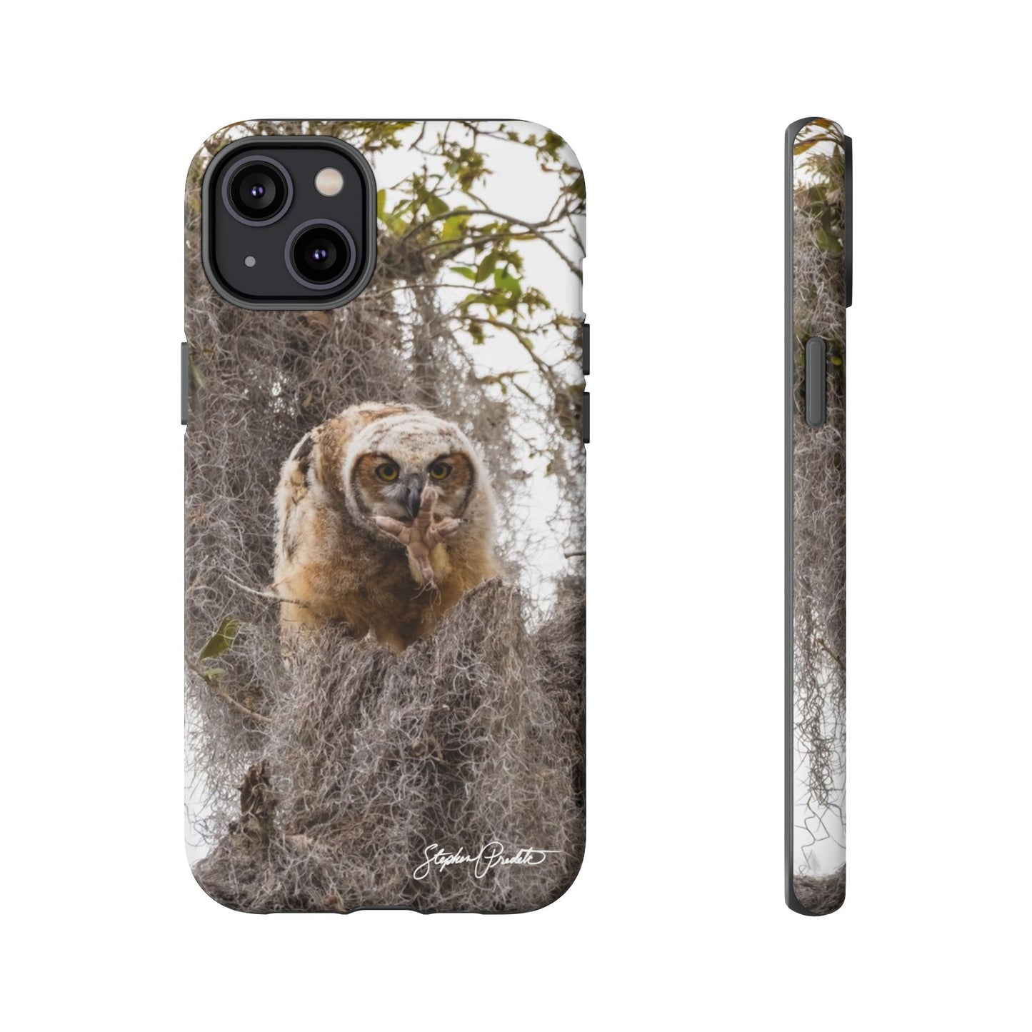 Phone Tough Case -- Great Horned Owlet "Baby Yoda"