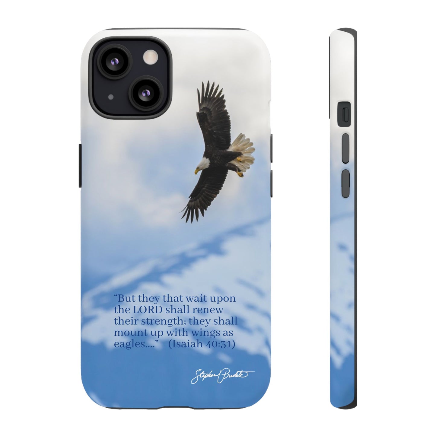 Phone Tough Case - Eagle Soaring in Alaska with Isaiah 40:31