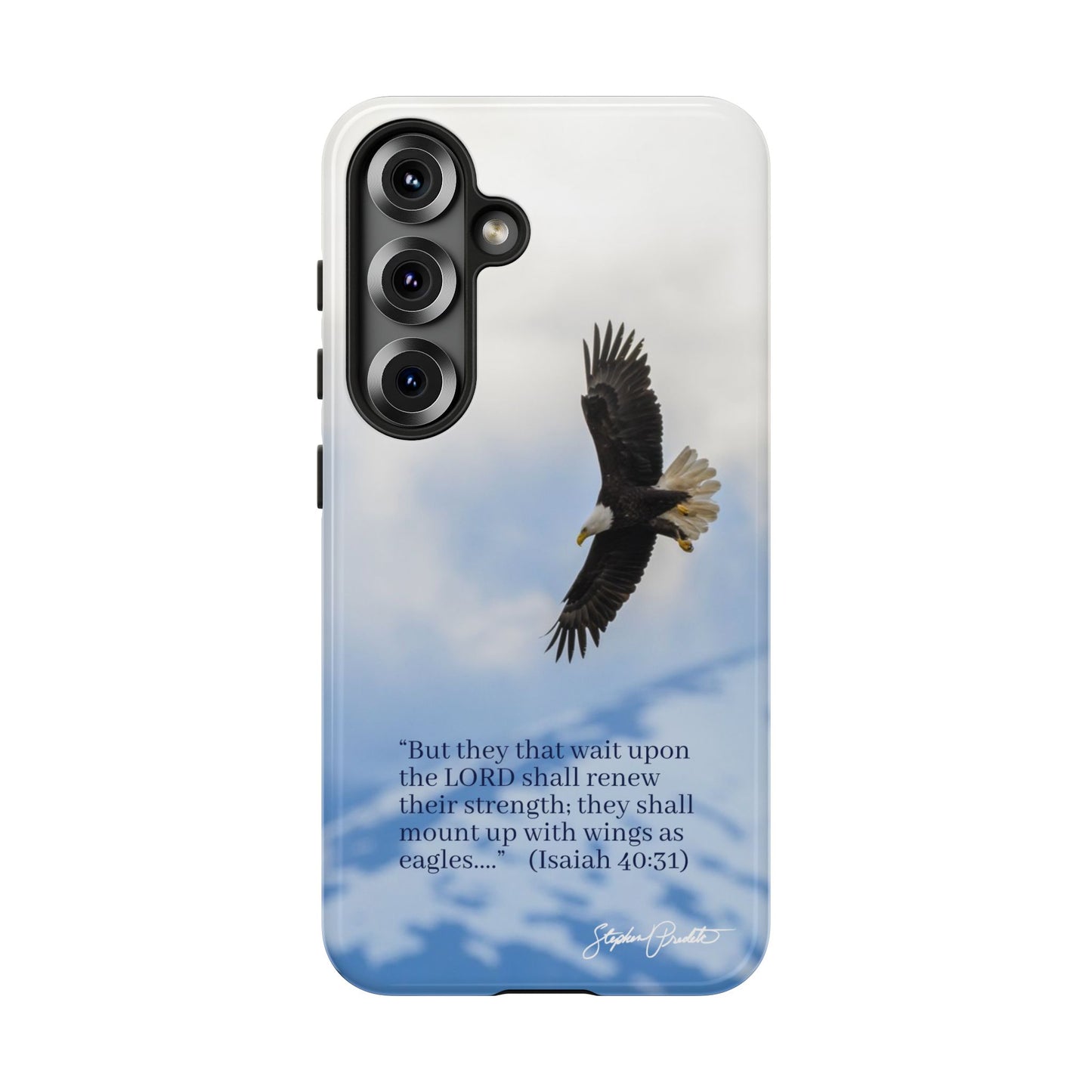 Phone Tough Case - Eagle Soaring in Alaska with Isaiah 40:31