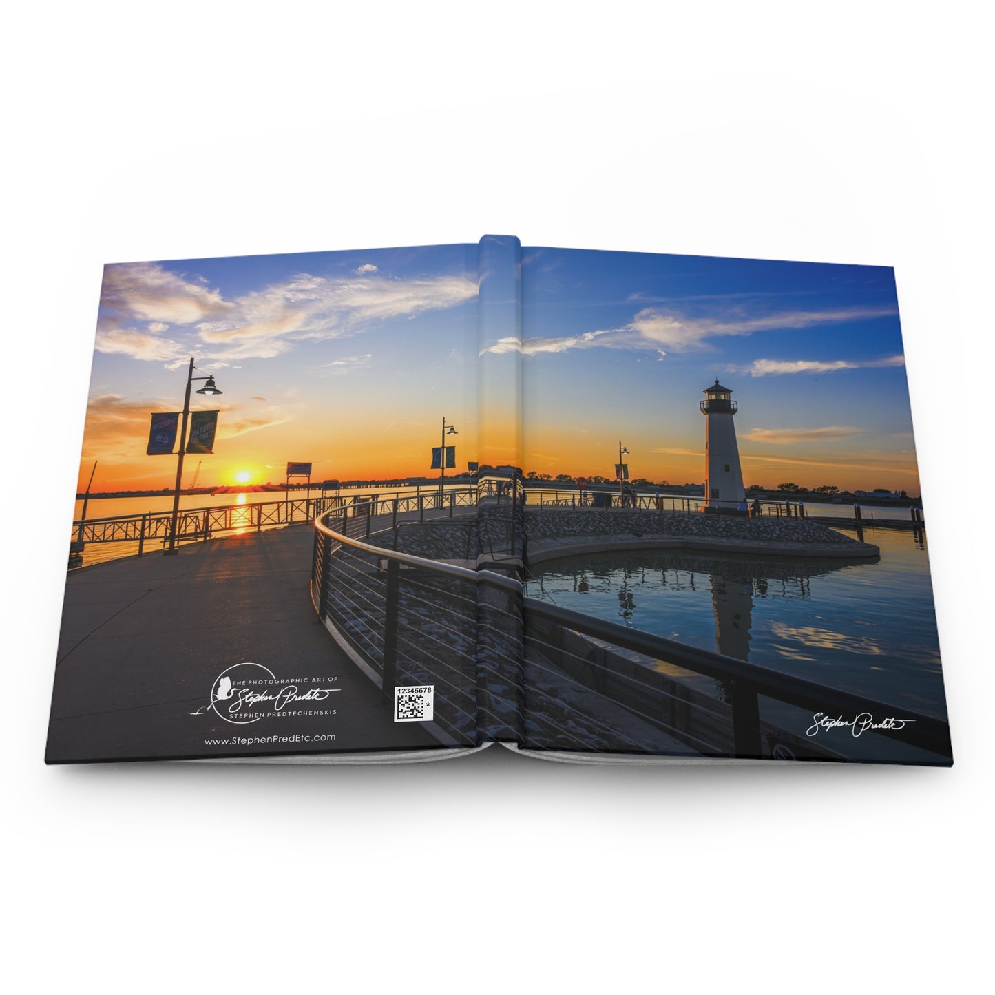 Hardcover Journal (Matte Finish) – Lighthouse at Sunset