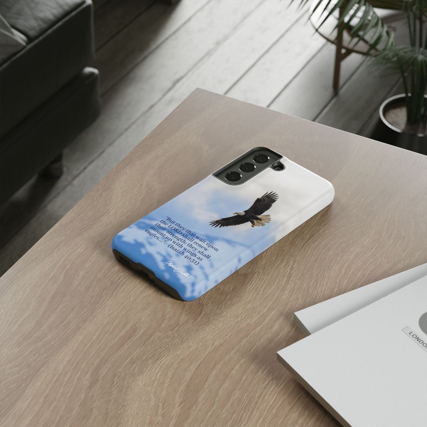 Phone Tough Case - Eagle Soaring in Alaska with Isaiah 40:31