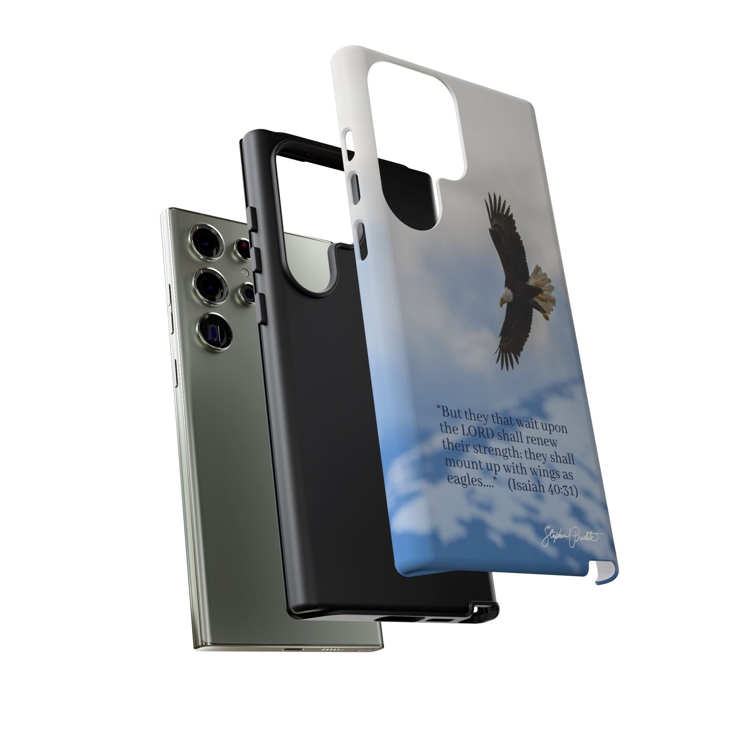 Phone Tough Case - Eagle Soaring in Alaska with Isaiah 40:31