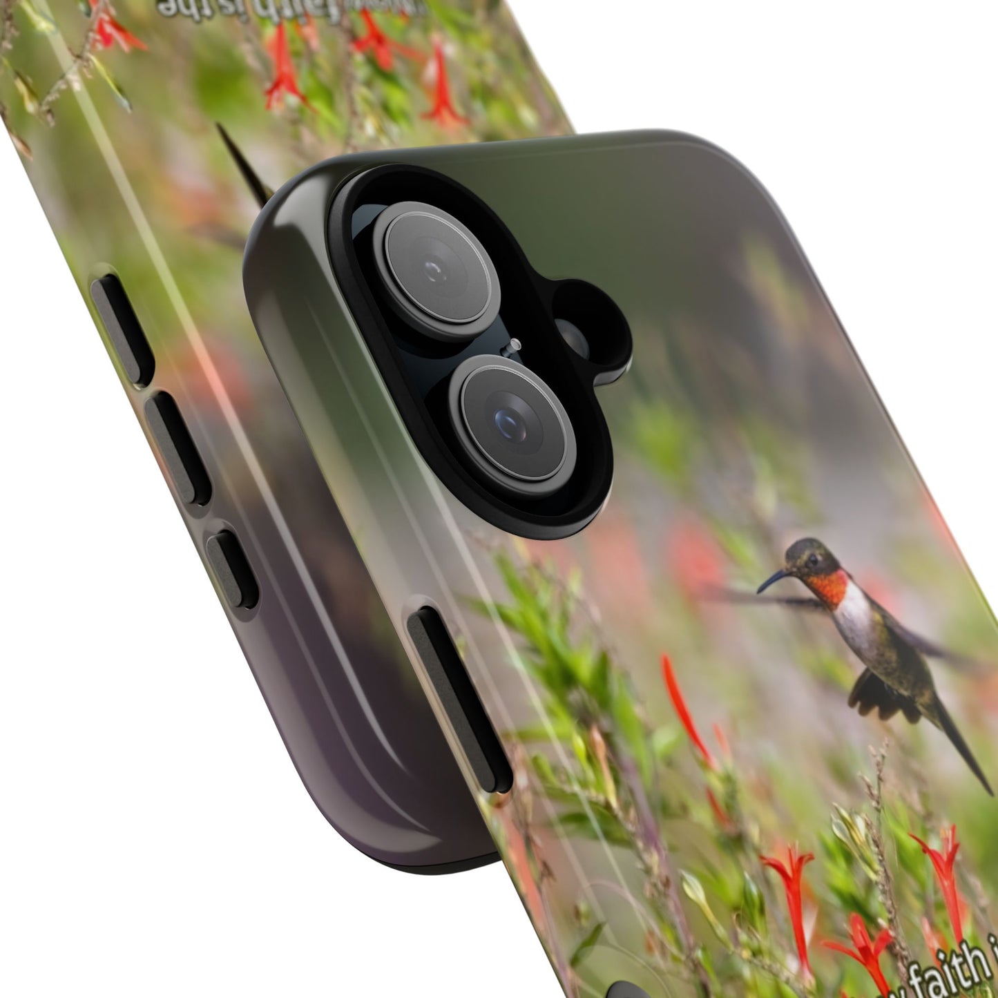 Phone Tough Case -- Heb. 11:1 -- Ruby-throated Hummingbird