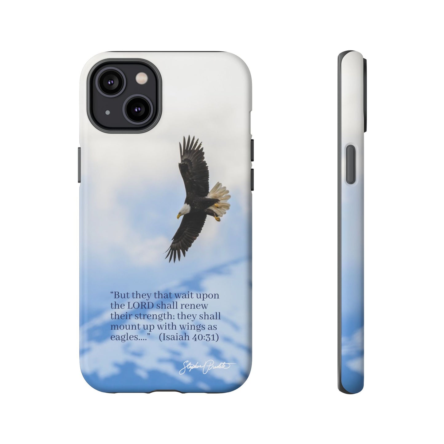 Phone Tough Case - Eagle Soaring in Alaska with Isaiah 40:31