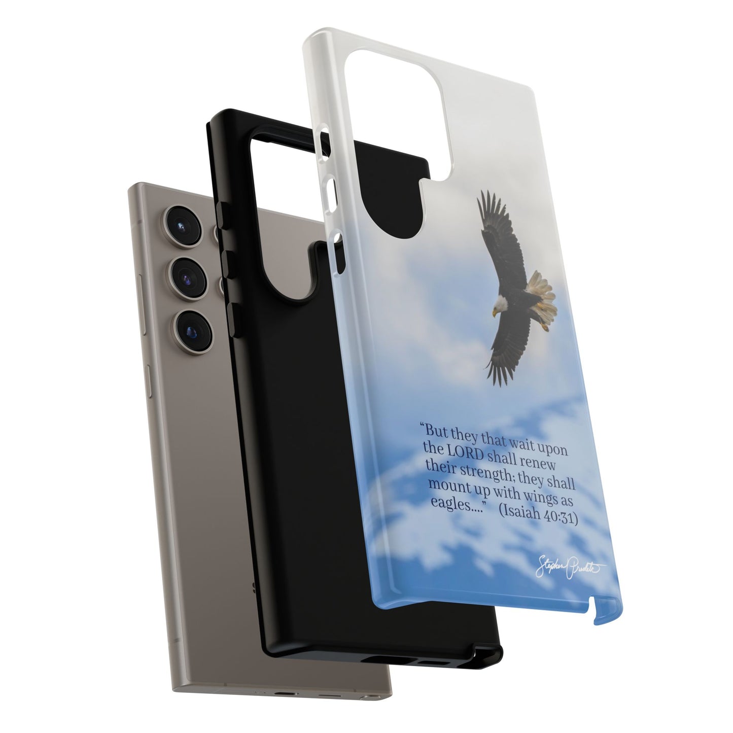 Phone Tough Case - Eagle Soaring in Alaska with Isaiah 40:31